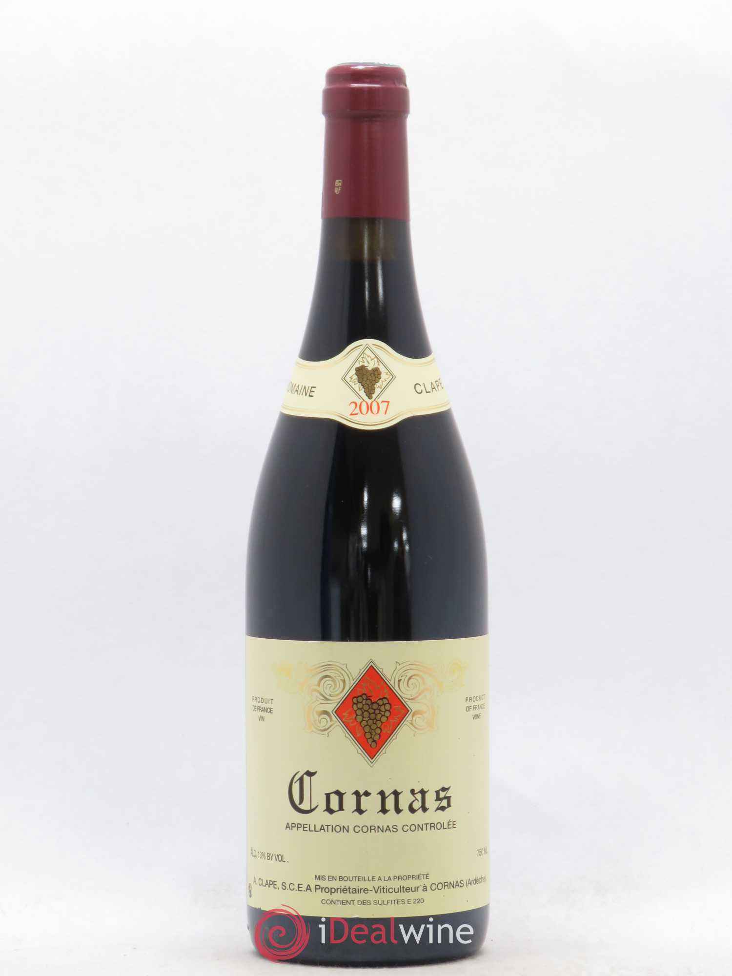 Cornas Auguste Clape (sans prix de réserve) 2007 - Lot de 1 bouteille - 0