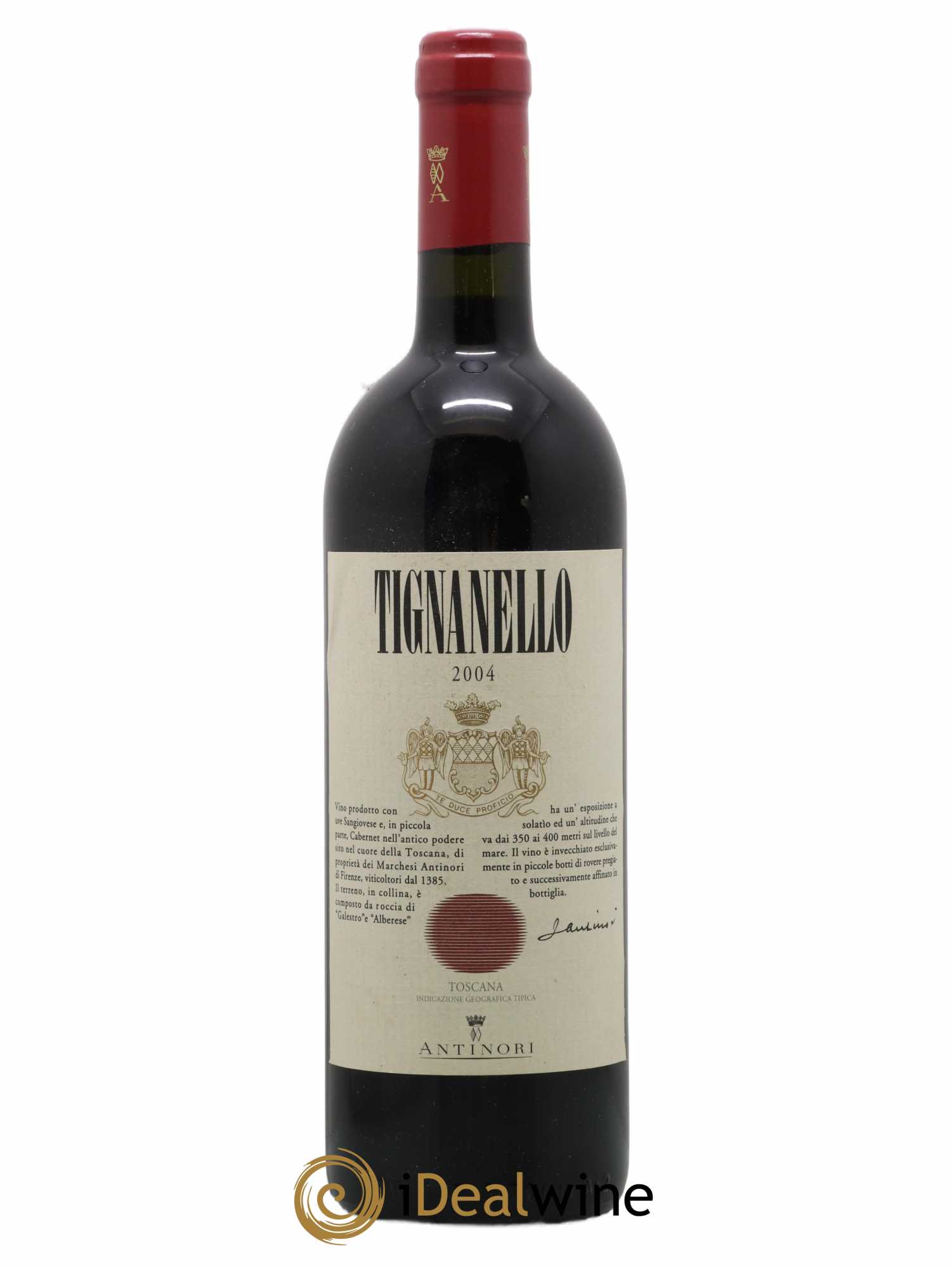 Toscana IGT Tignanello Tenuta Tignanello - Marchesi Antinori 2004 - Lot de 1 bouteille - 0