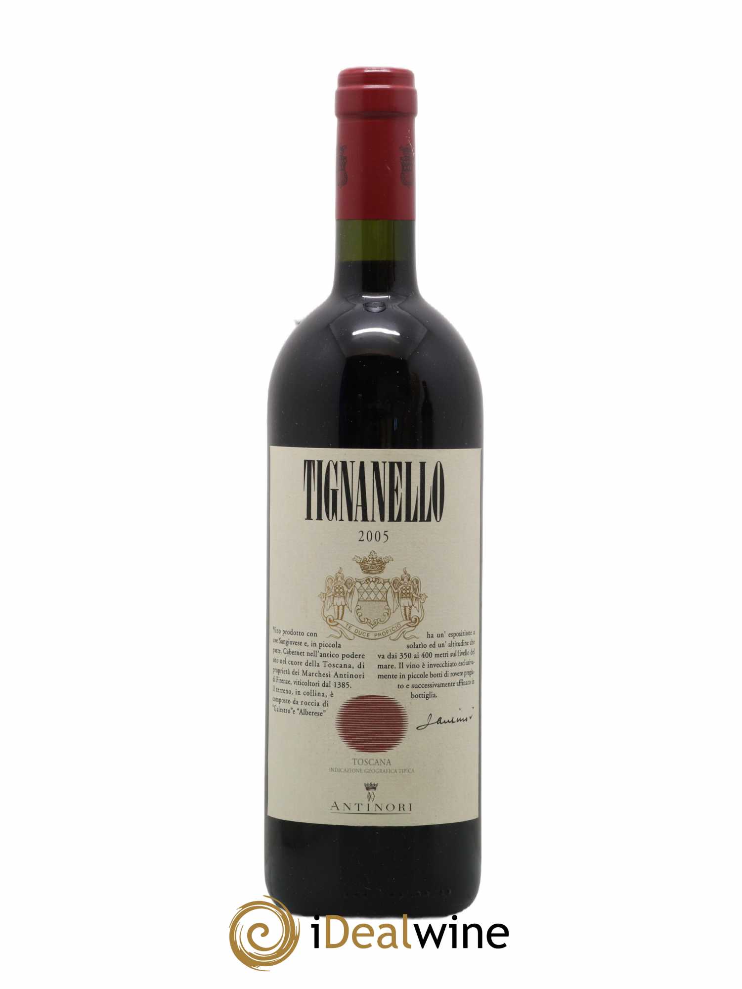 Toscana IGT Tignanello Tenuta Tignanello - Marchesi Antinori 2005 - Lot de 1 bouteille - 0