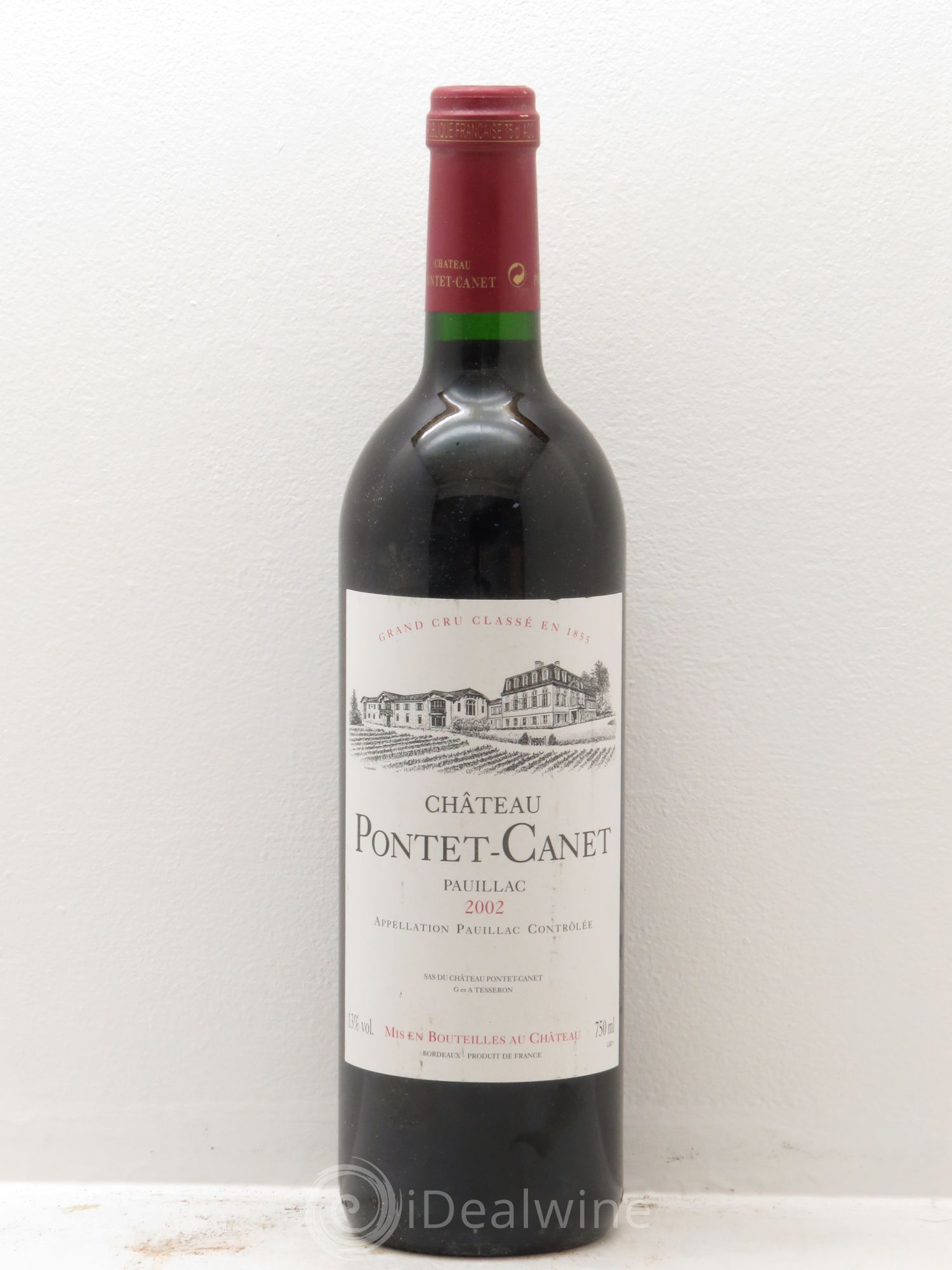 Château Pontet Canet 5ème Grand Cru Classé 2002 - Lot de 1 bouteille - 0