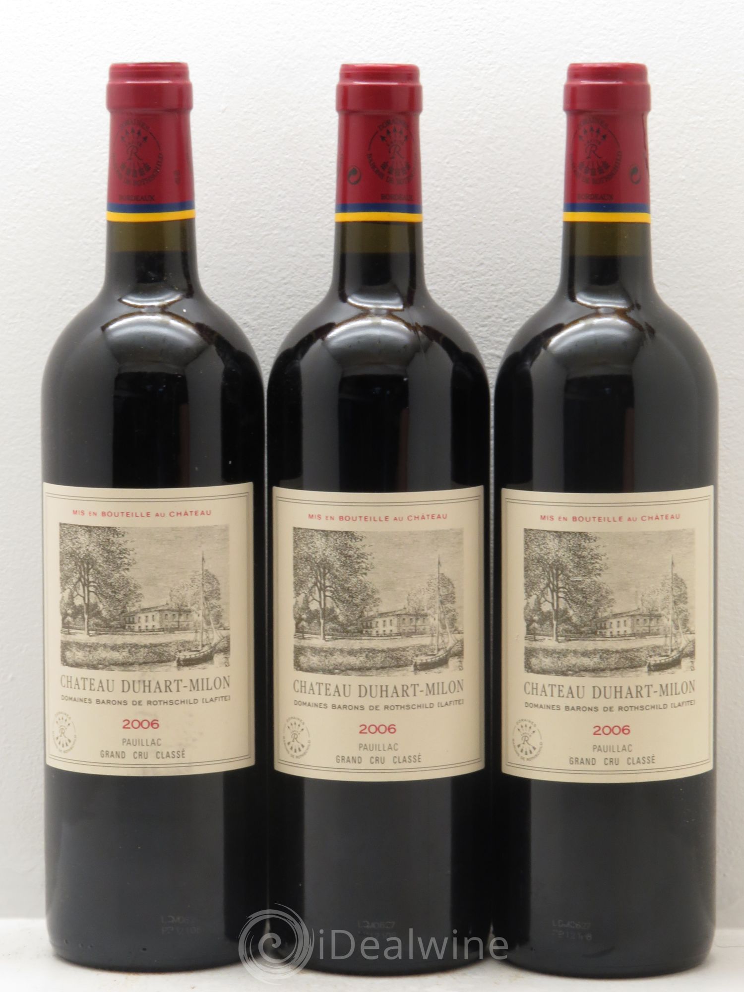 Château Duhart-Milon 4ème Grand Cru Classé (sans prix de réserve) 2006 - Lot de 3 bouteilles - 0