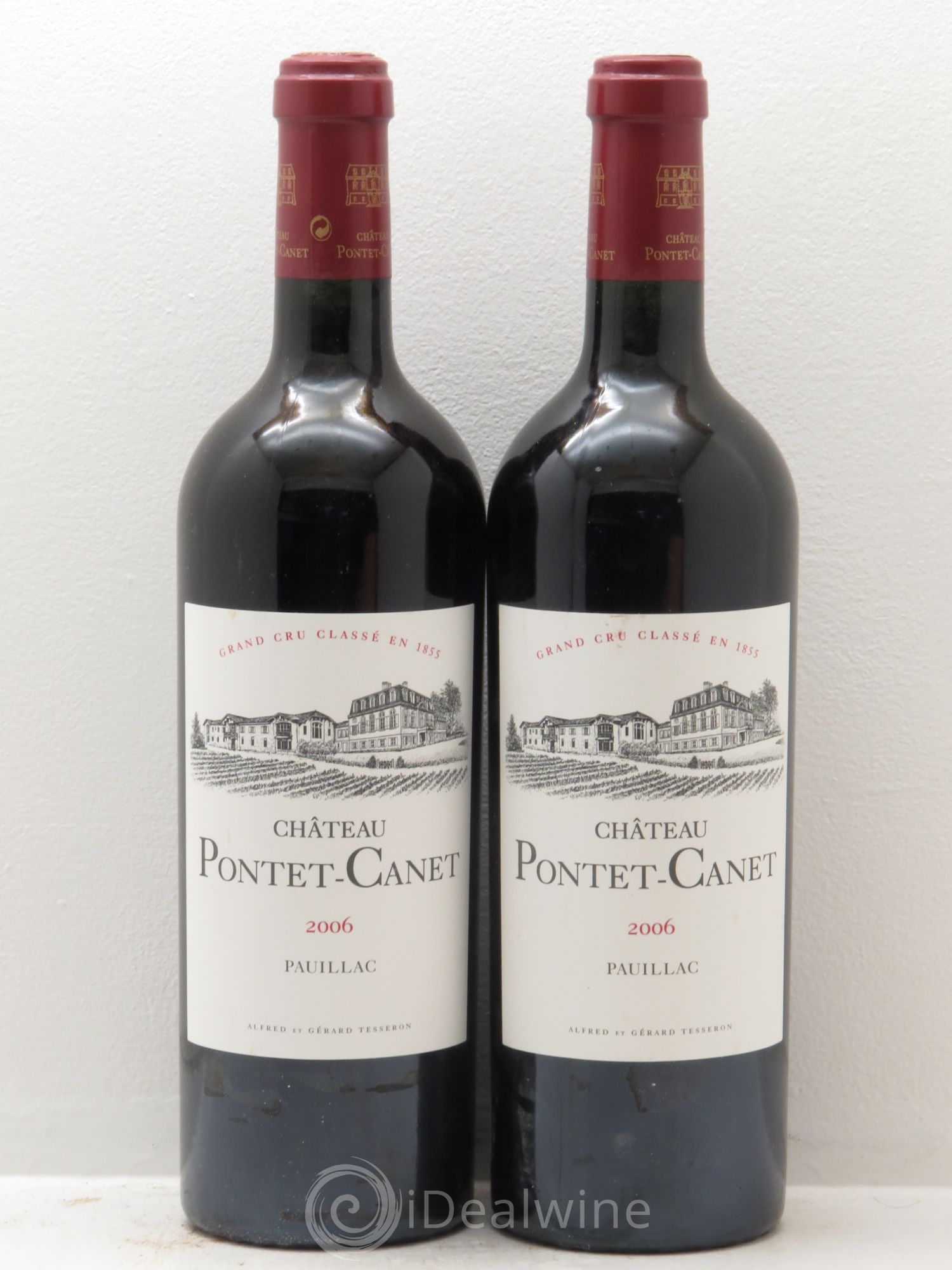 Château Pontet Canet 5ème Grand Cru Classé 2006 - Lot de 2 bouteilles - 0
