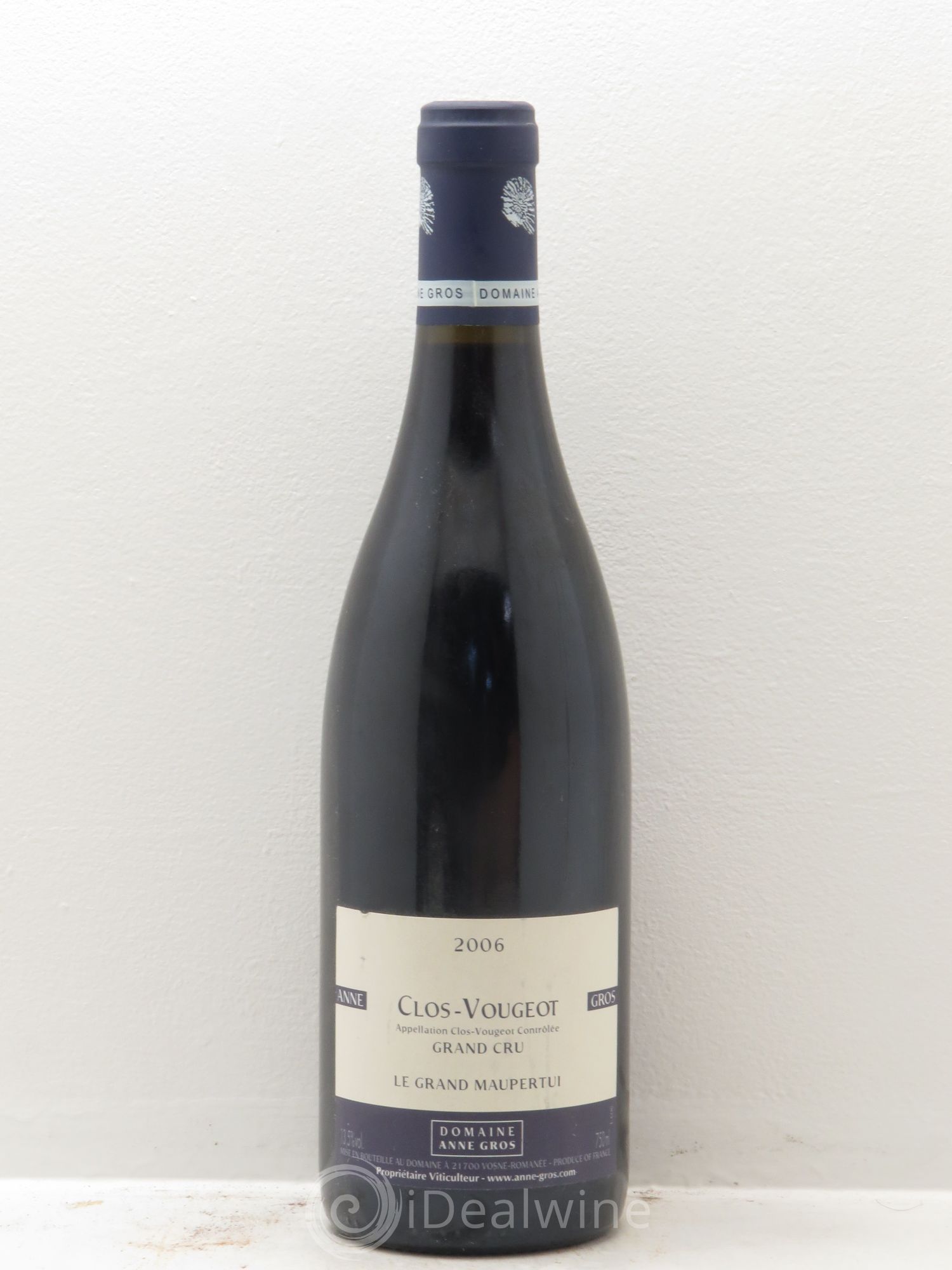 Clos de Vougeot Grand Cru Le Grand Maupertui Anne Gros 2006 - Lot de 1 bouteille - 0