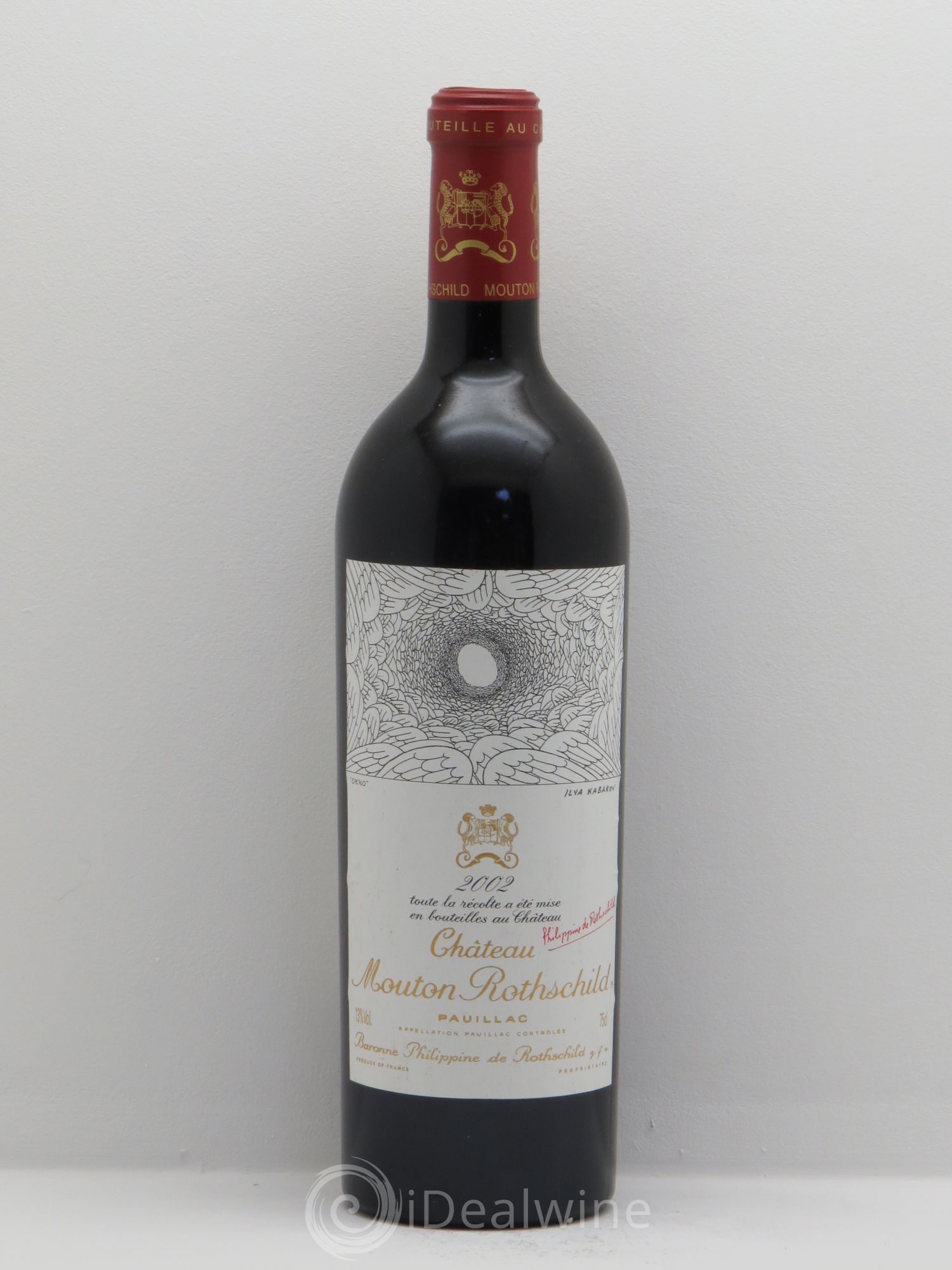 Château Mouton Rothschild 1er Grand Cru Classé 2002 - Lot de 1 bouteille - 0