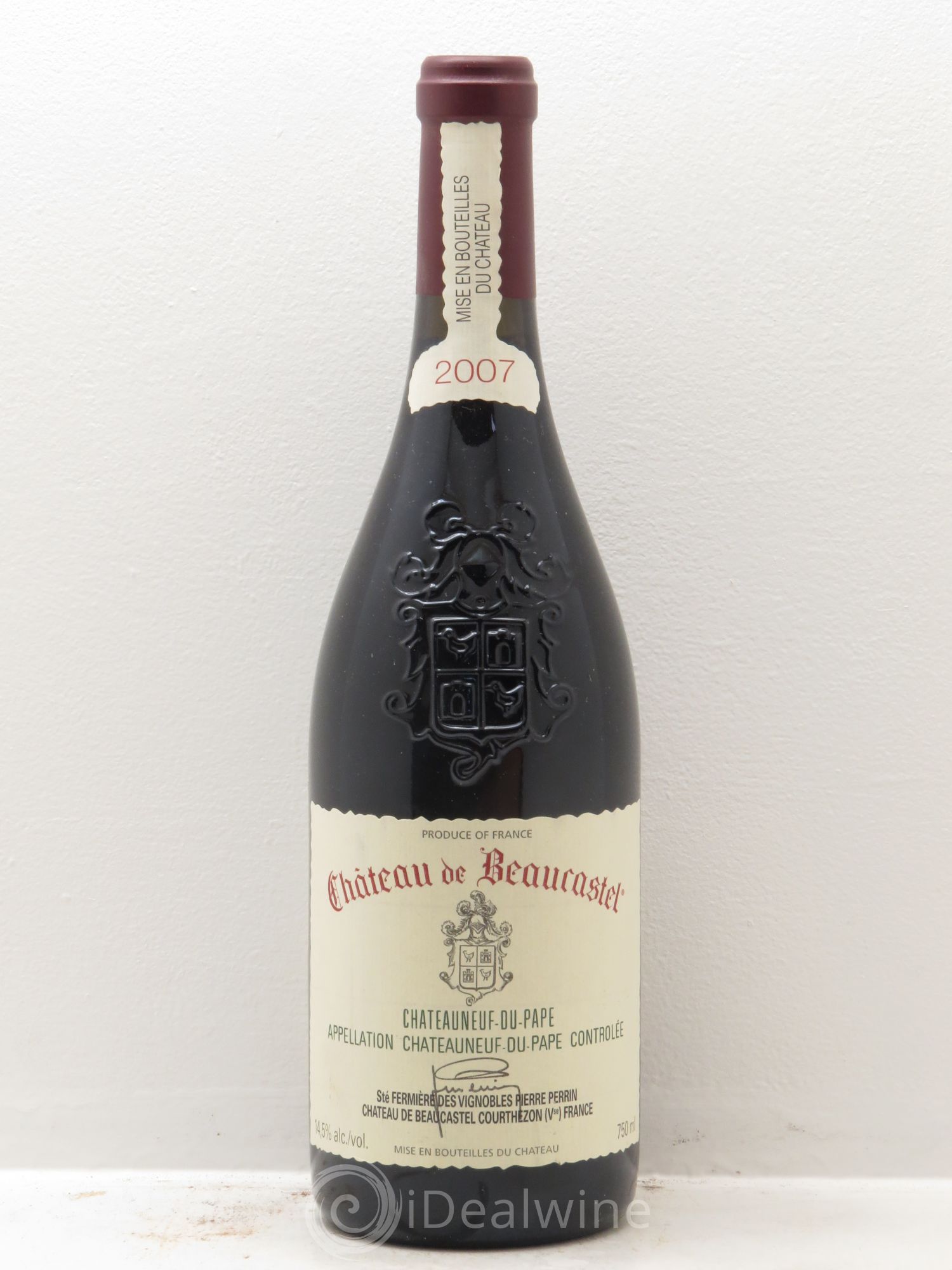 Châteauneuf-du-Pape Château de Beaucastel Famille Perrin 2007 - Lot de 1 bouteille - 0