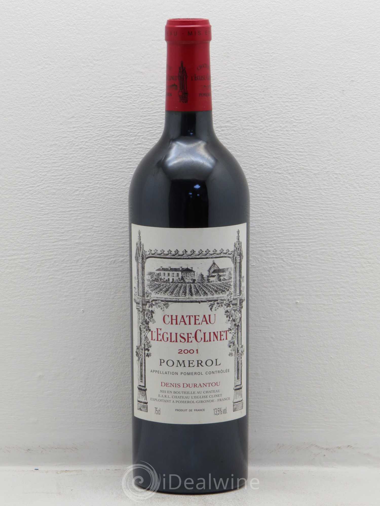 Château l' Église Clinet 2001 - Lot de 1 bouteille - 0