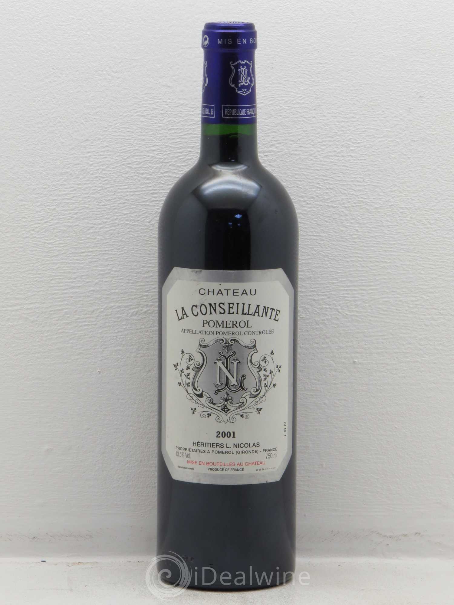 Château la Conseillante 2001 - Lot de 1 bouteille - 0