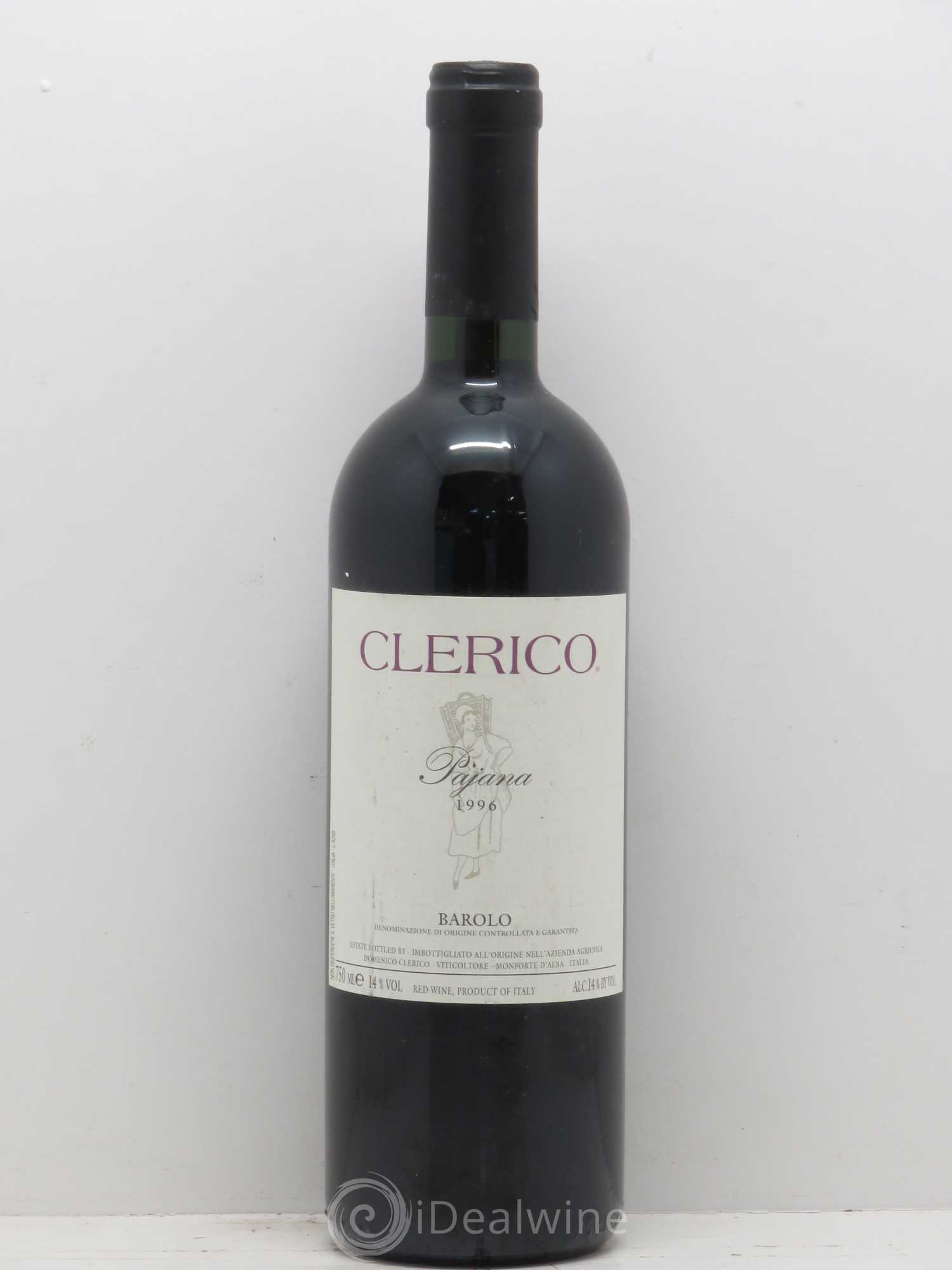 Barolo DOCG Pajana Domenico Clerico (senza prezzo di riserva) 1996 - Lotto di 1 bottiglia - 0