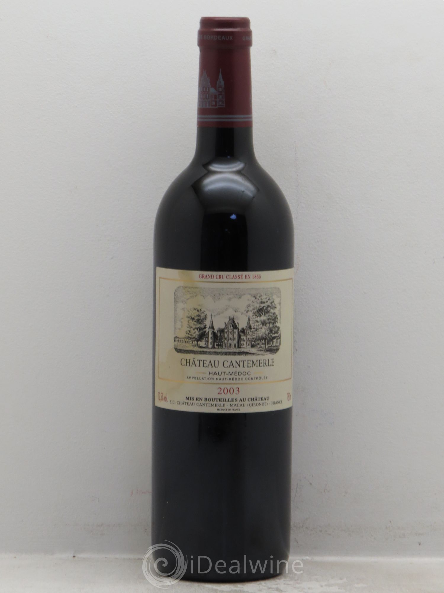 Château Cantemerle 5ème Grand Cru Classé 2003 - Lot de 1 bouteille - 0