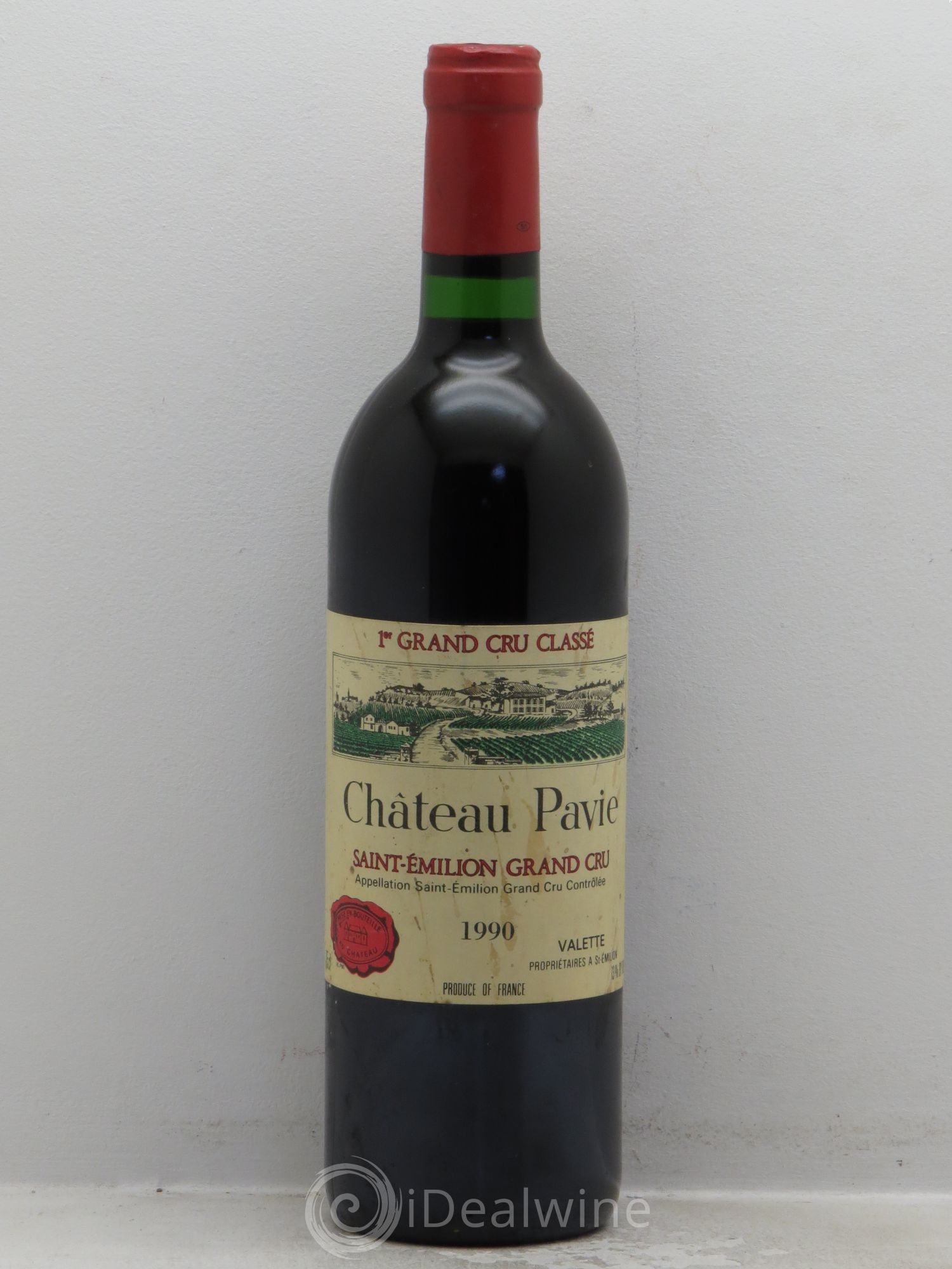 Château Pavie 1er Grand Cru Classé A 1990 - Lot de 1 bouteille - 0