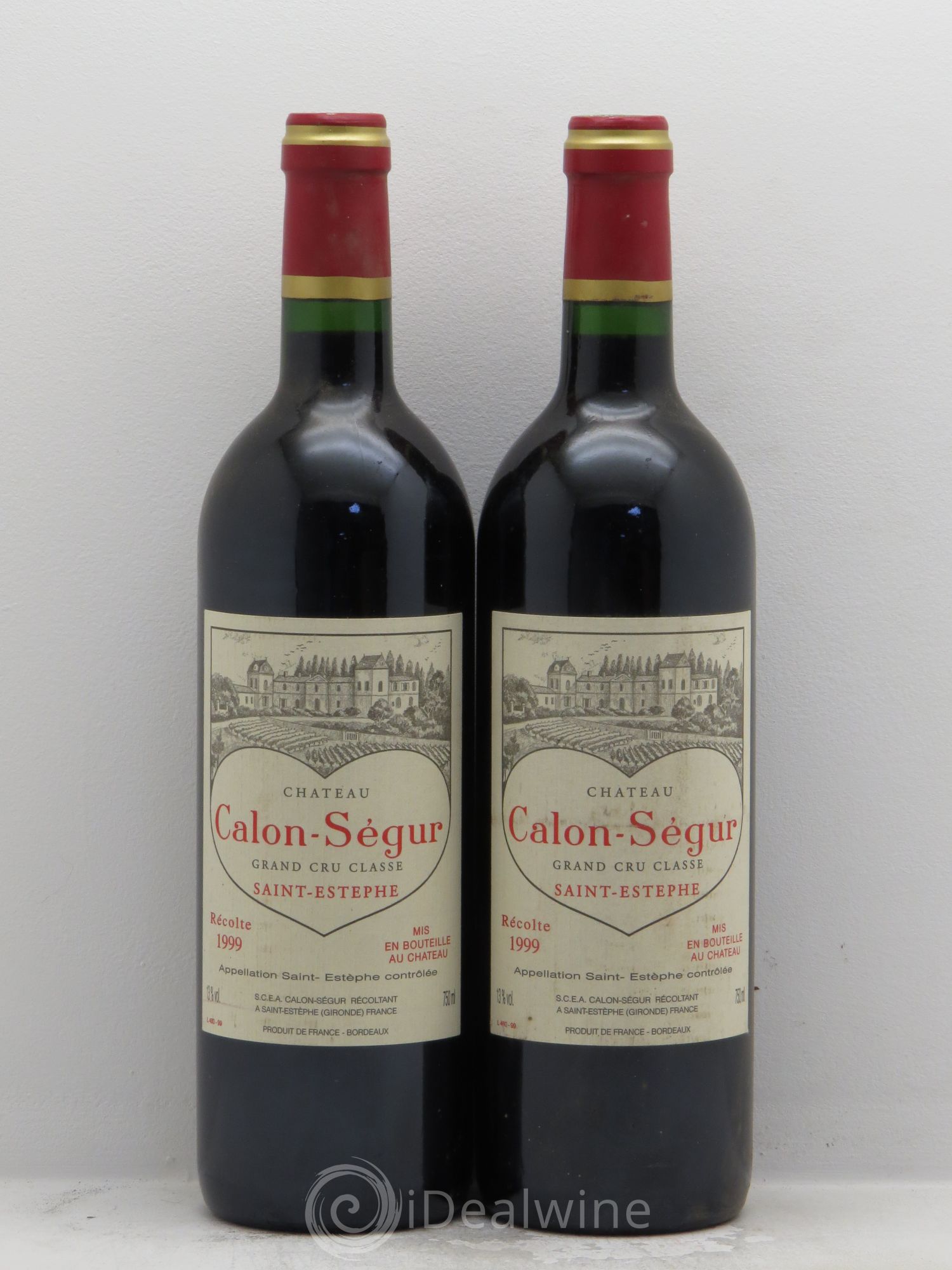 Château Calon Ségur 3ème Grand Cru Classé 1999 - Lot de 2 bouteilles - 0