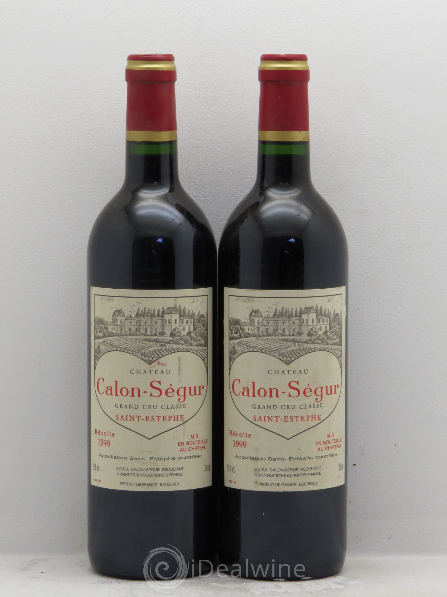 Château Calon Ségur 3ème Grand Cru Classé 1999 - Lot de 2 bouteilles - 0