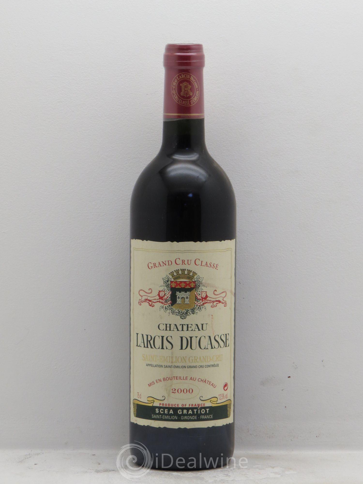 Château Larcis Ducasse 1er Grand Cru Classé B 2000 - Lot de 1 bouteille - 0