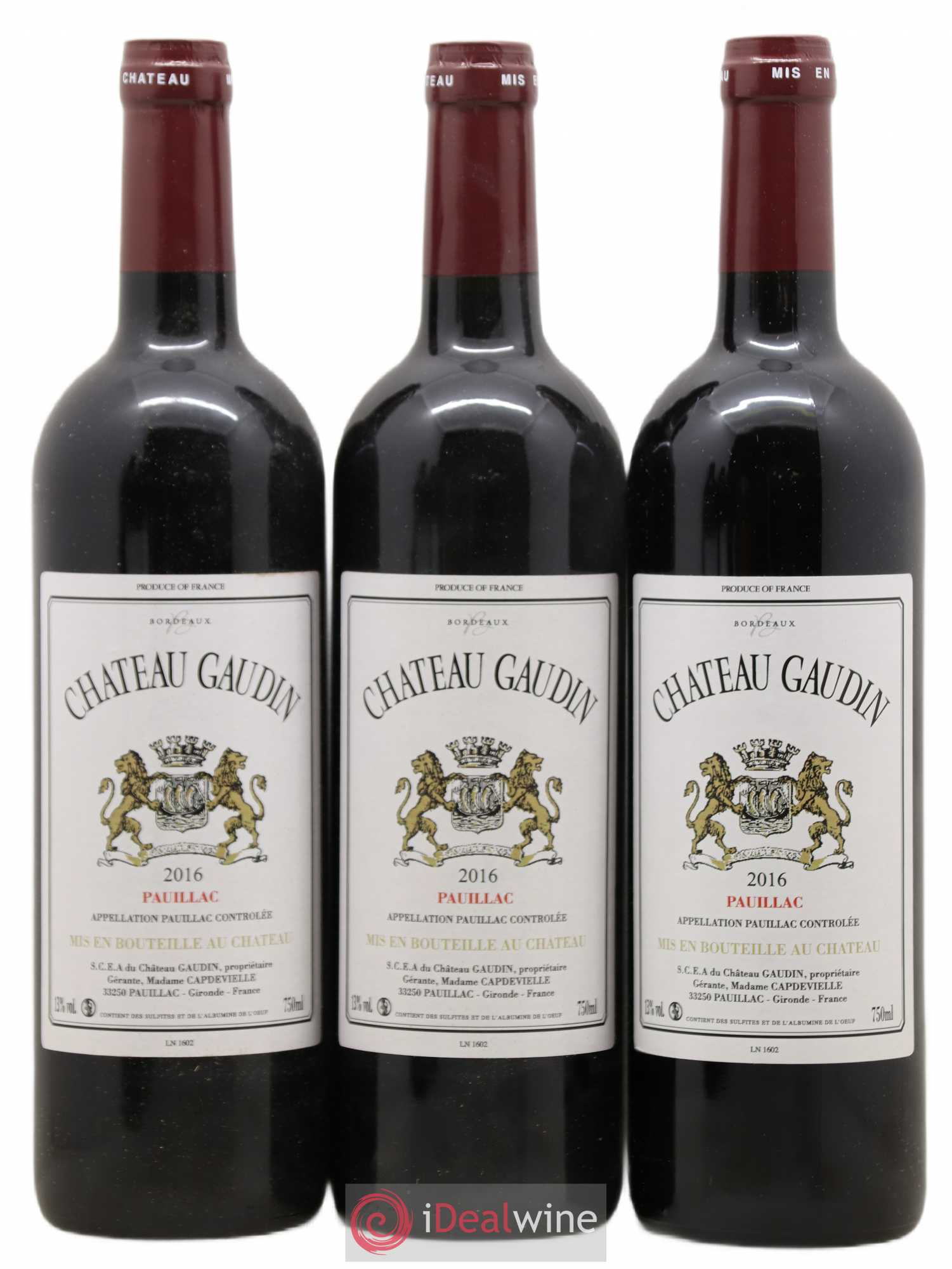 Château Gaudin 2016 - Lot de 6 bouteilles - 2