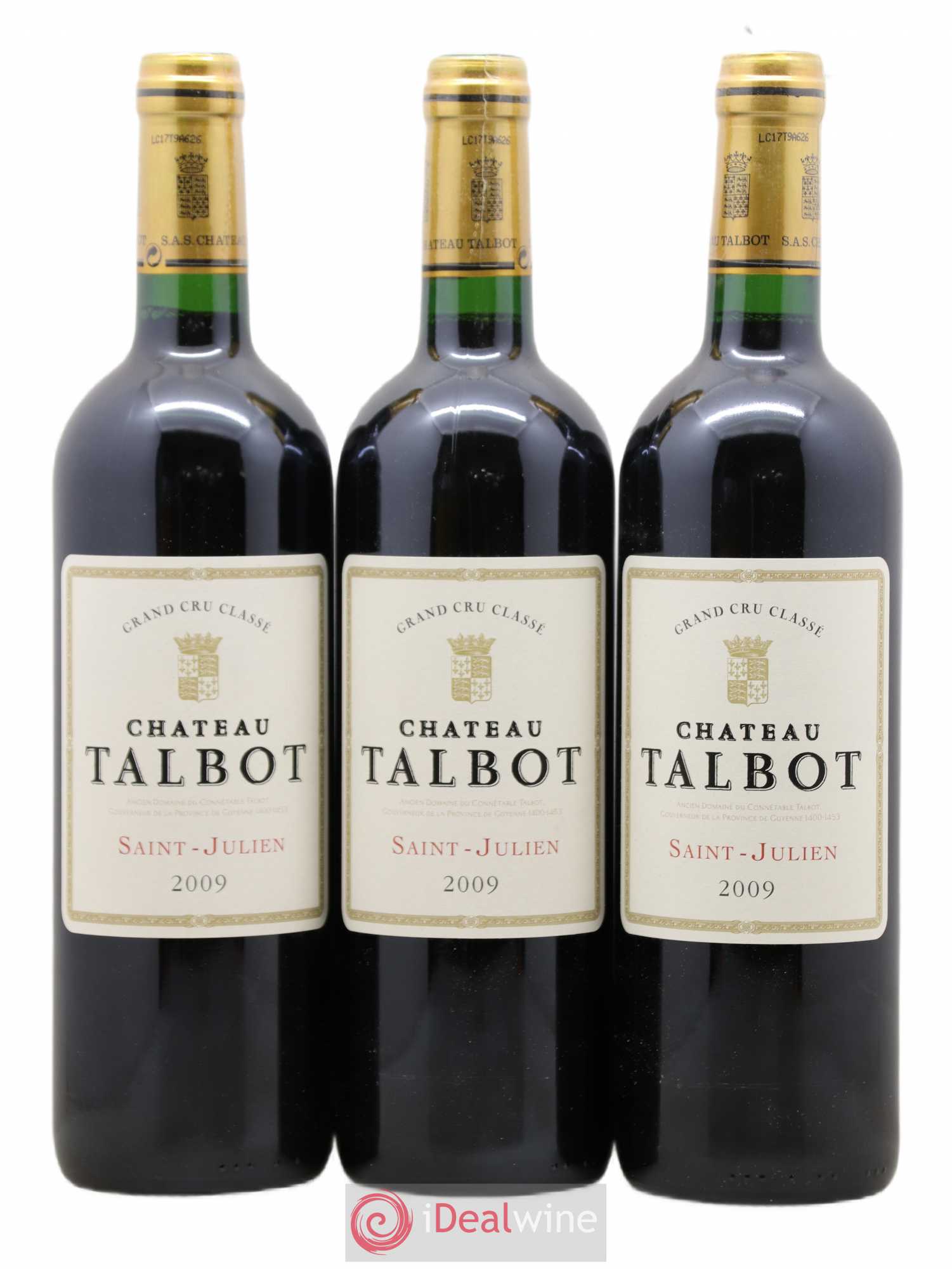 Château Talbot 4ème Grand Cru Classé 2009 - Lot de 12 bouteilles - 2