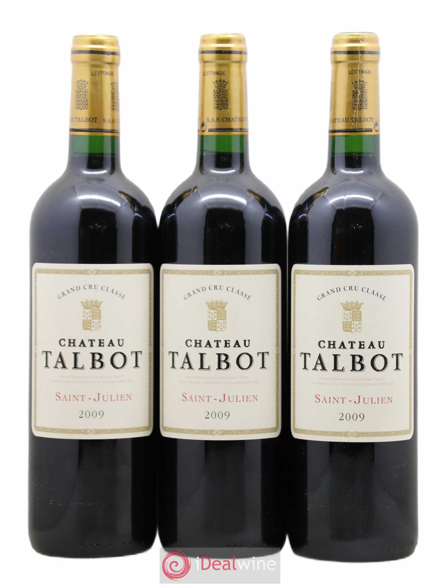 Château Talbot 4ème Grand Cru Classé 2009 - Lot de 12 bouteilles - 3