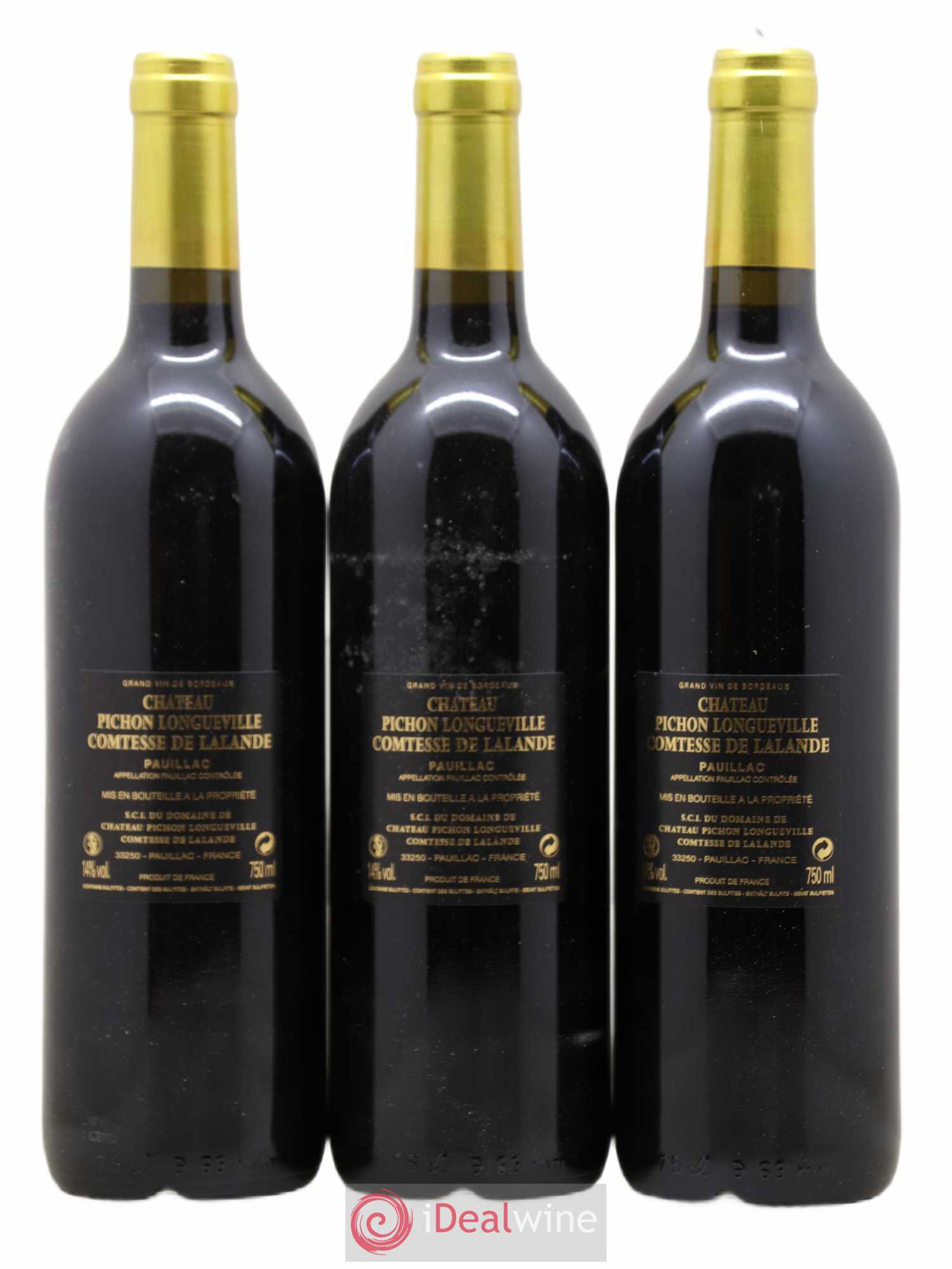 Château Pichon Longueville Comtesse de Lalande 2ème Grand Cru Classé 2010 - Lot de 12 bouteilles - 2