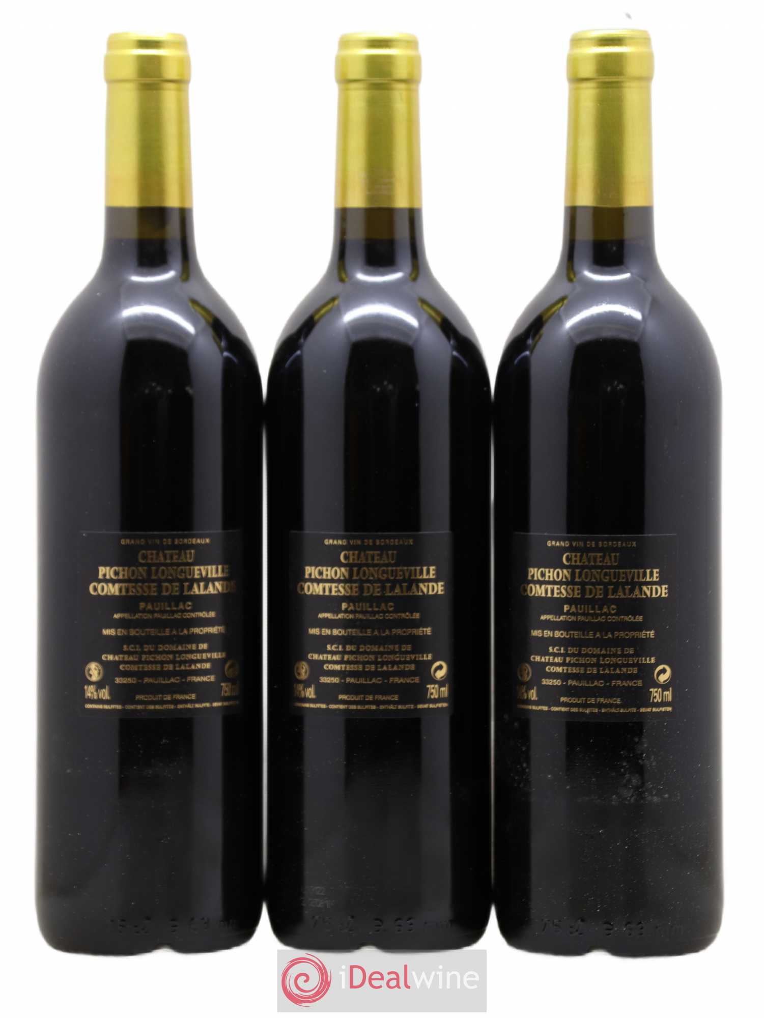 Château Pichon Longueville Comtesse de Lalande 2ème Grand Cru Classé 2010 - Lot de 12 bouteilles - 6