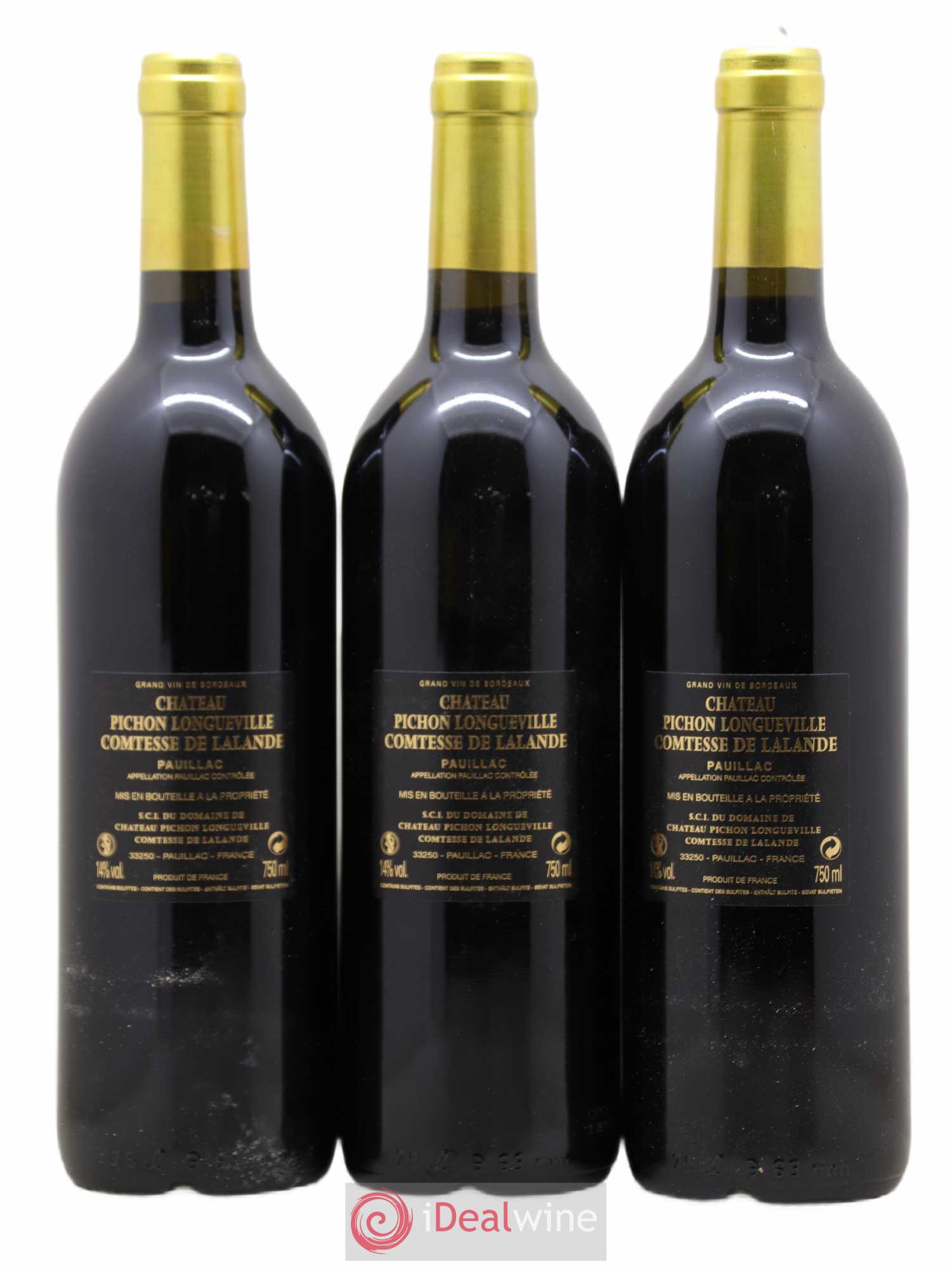 Château Pichon Longueville Comtesse de Lalande 2ème Grand Cru Classé 2010 - Lot de 12 bouteilles - 8