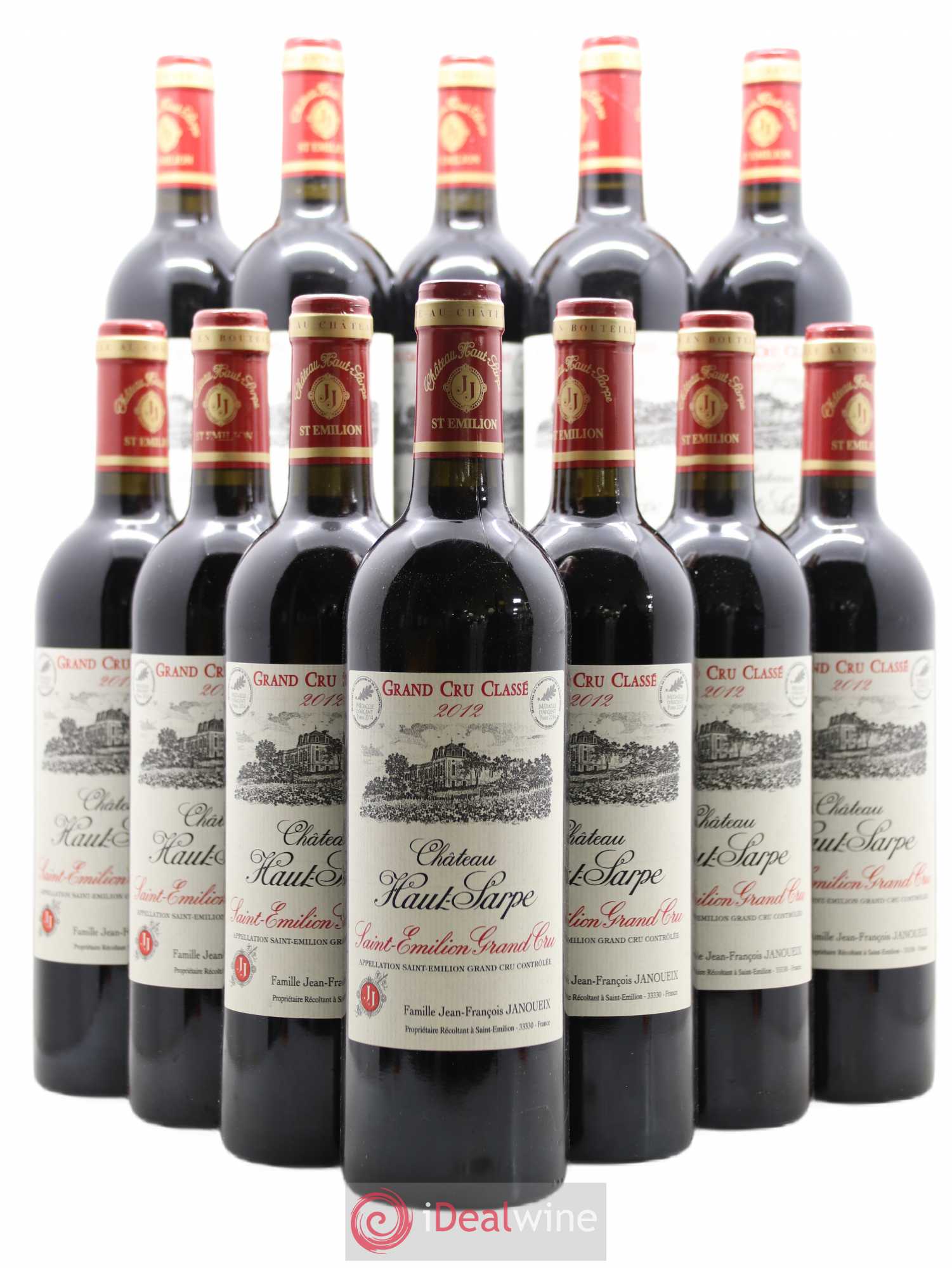 Château Haut Sarpe Grand Cru Classé 2012 - Lot de 12 bouteilles - 0