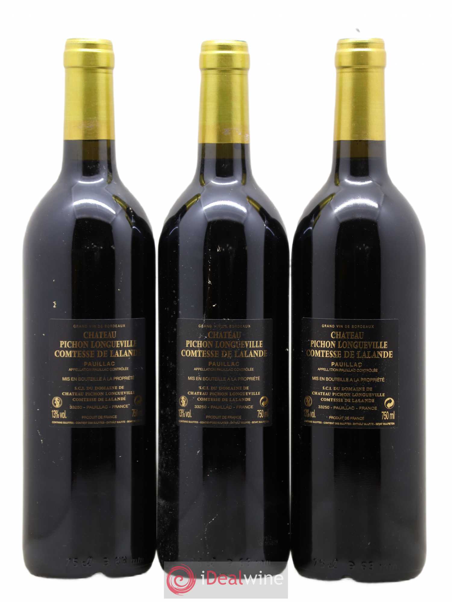 Château Pichon Longueville Comtesse de Lalande 2ème Grand Cru Classé 2009 - Lot de 12 bouteilles - 8