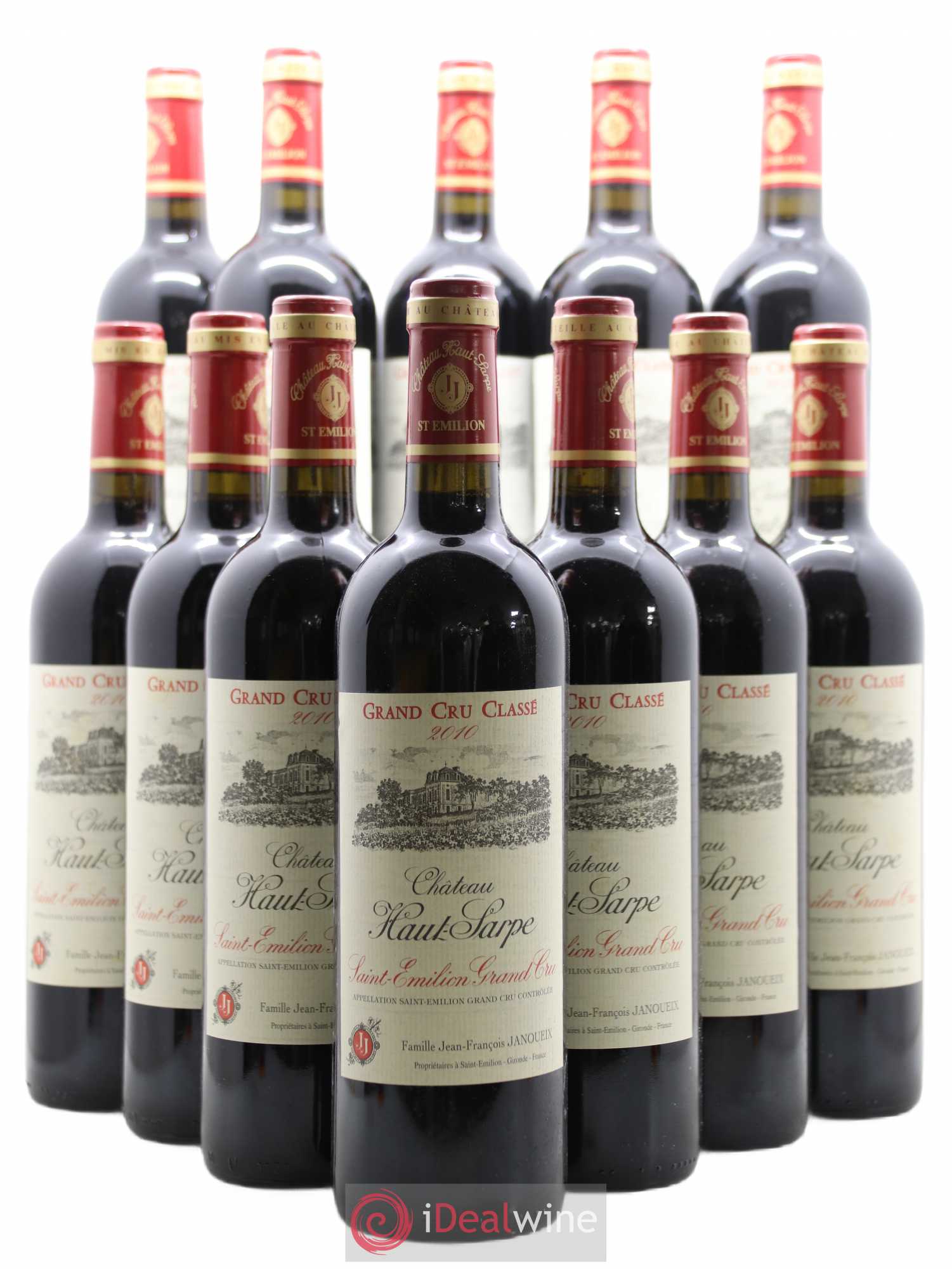 Château Haut Sarpe Grand Cru Classé 2010 - Lot de 12 bouteilles - 0