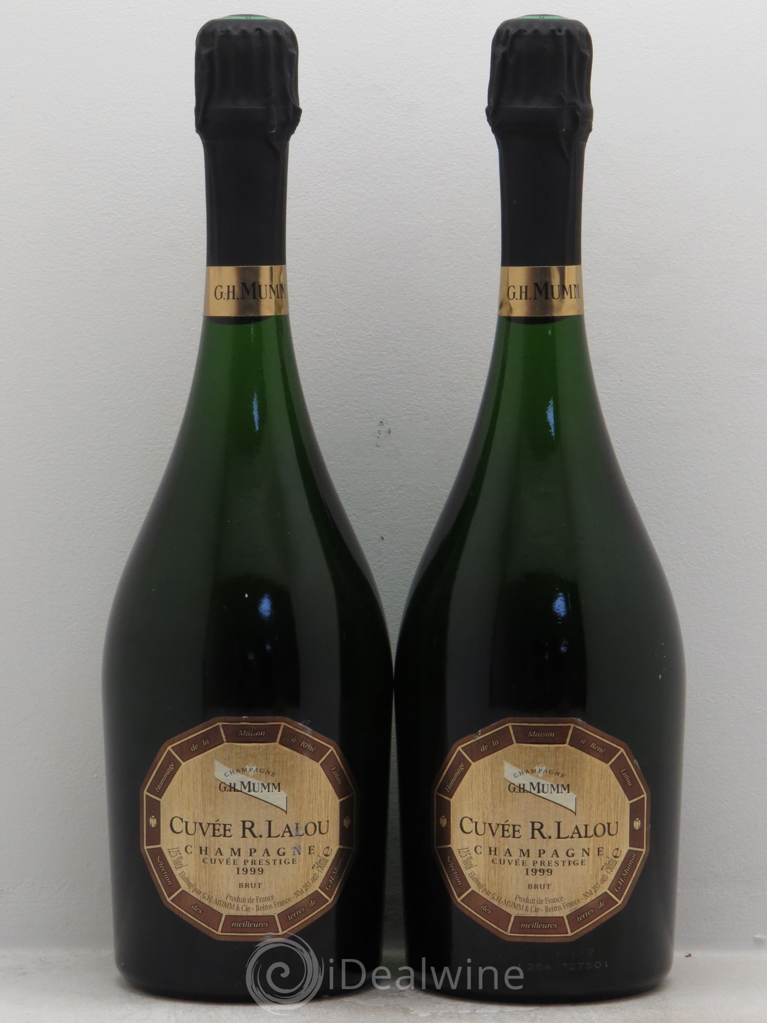 René Lalou Mumm Cuvée Prestige 1999 - Lot de 2 bouteilles - 0