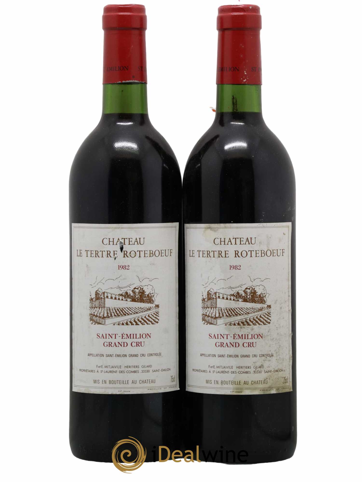 Château Tertre Roteboeuf 1982 - Posten von 2 Flaschen - 0