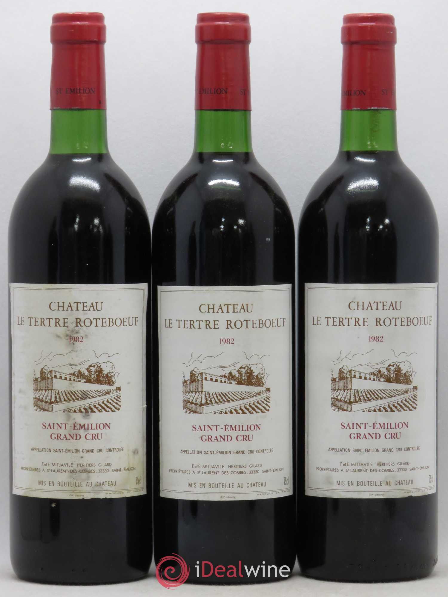 Château Tertre Roteboeuf 1982 - Lot de 6 bouteilles - 1