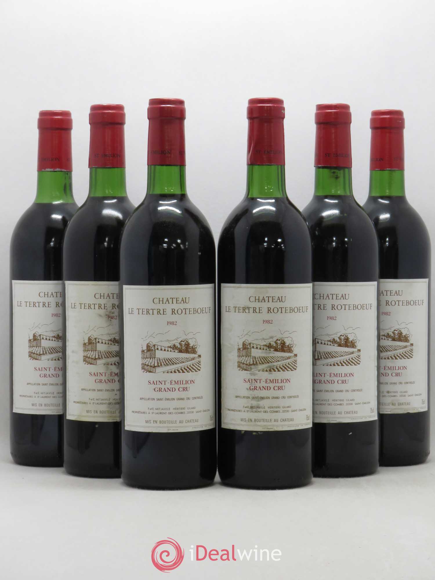Château Tertre Roteboeuf 1982 - Lot de 6 bouteilles - 0