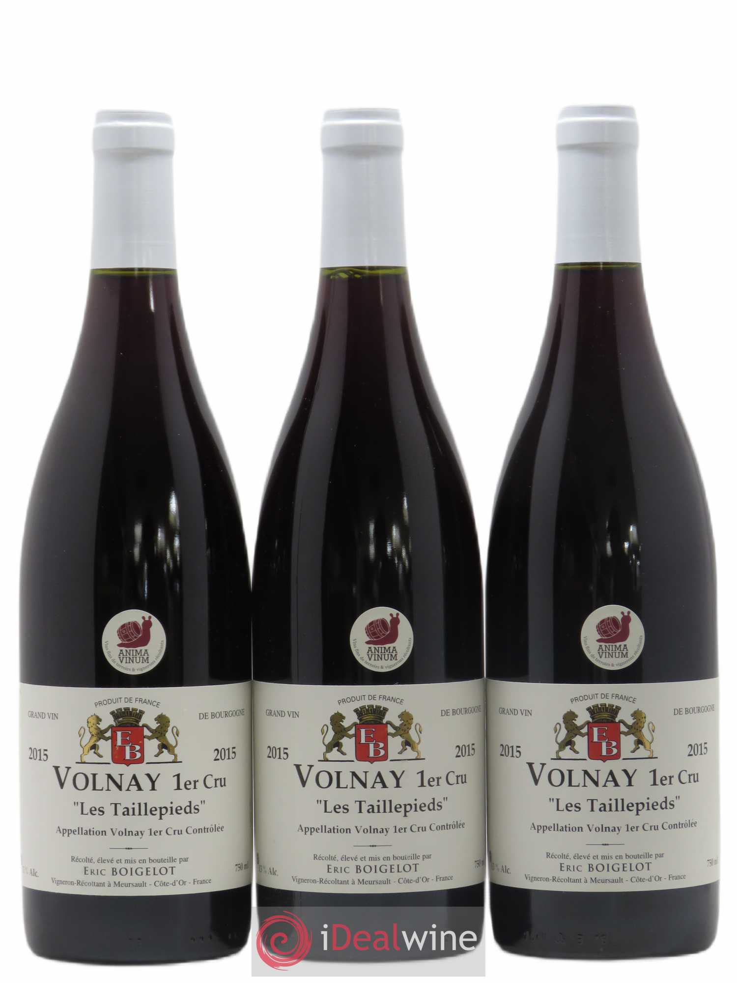Volnay 1er Cru les taillepieds Boigelot 2015 - Posten von 3 Flaschen - 0