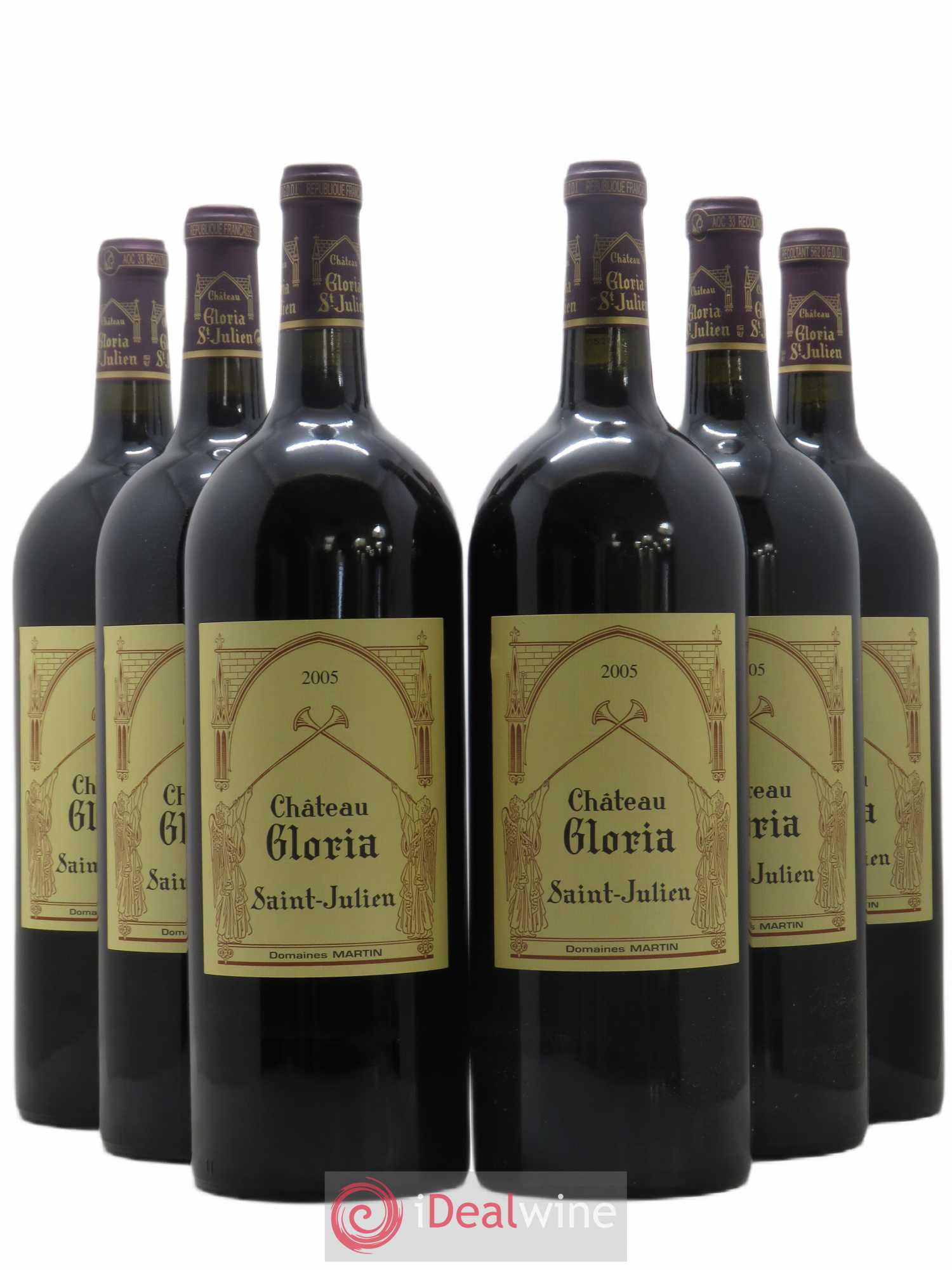 Château Gloria 2005 - Lot de 6 magnums - 0