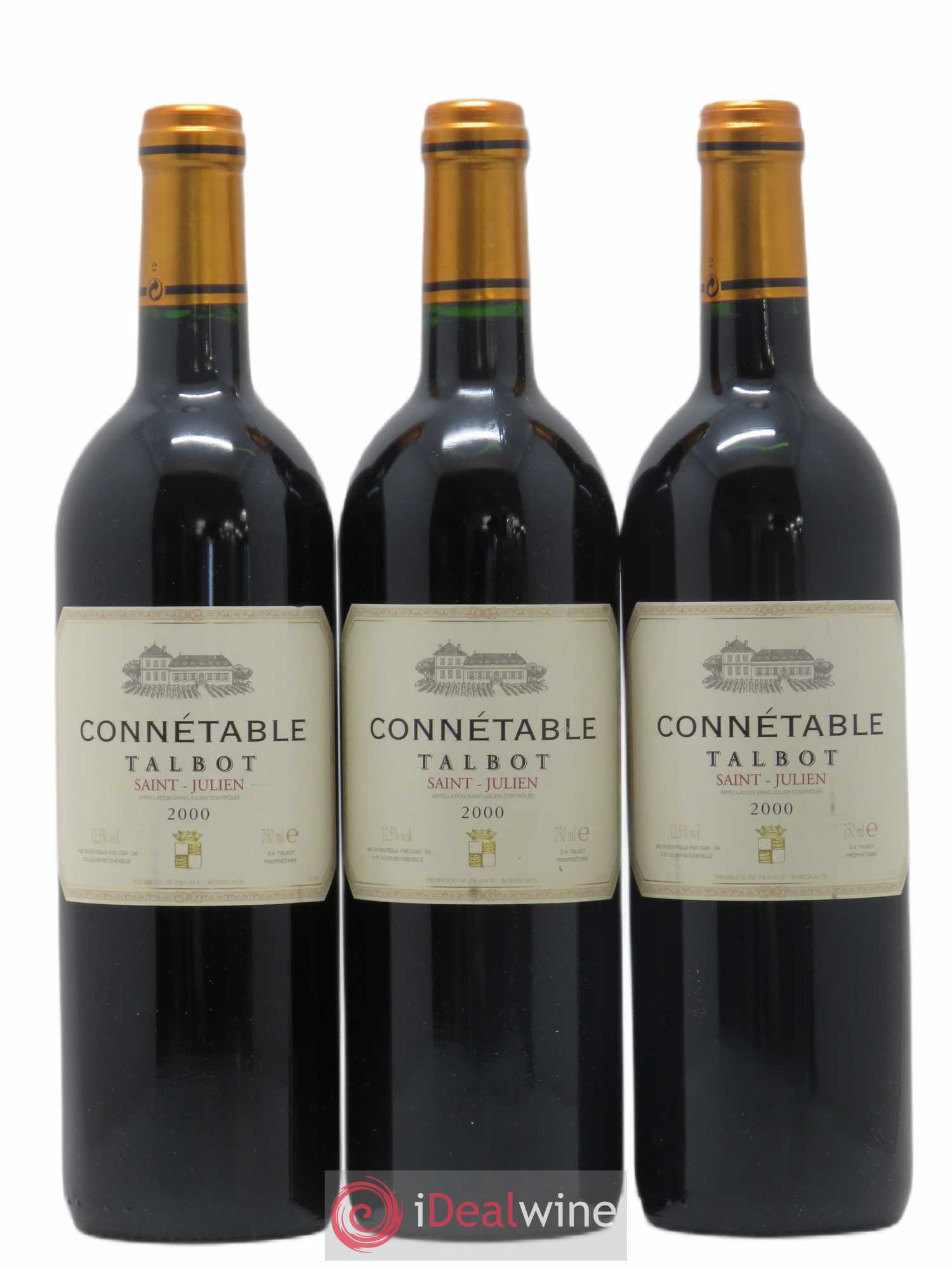 Connétable de Talbot Second Vin 2000 - Lot de 3 bouteilles - 0