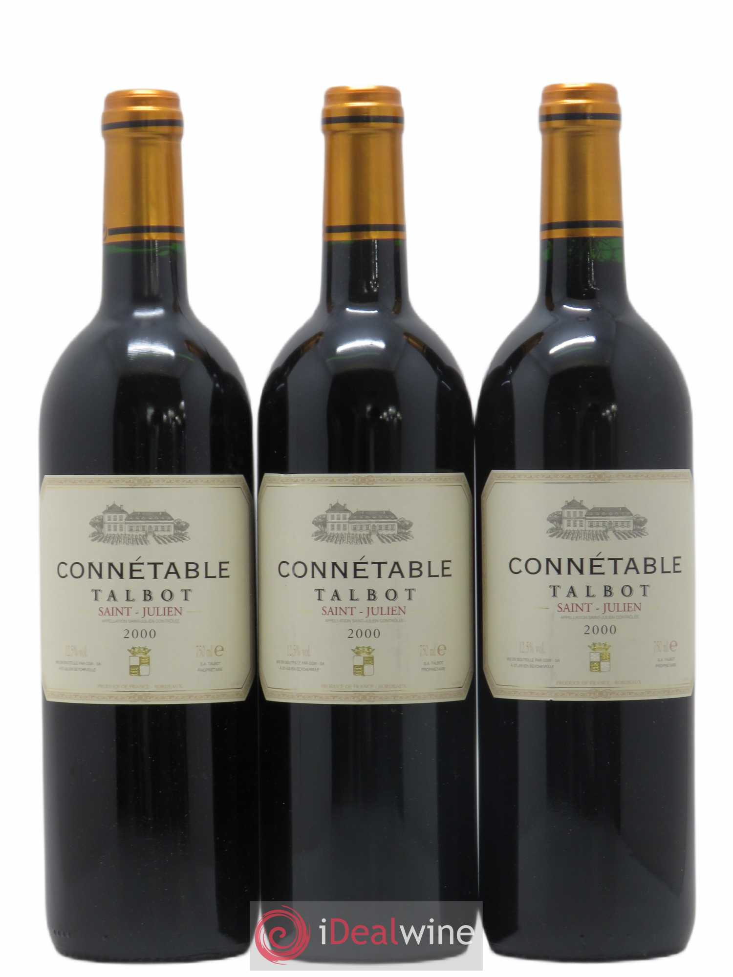 Connétable de Talbot Second Vin 2000 - Lot de 3 bouteilles - 0