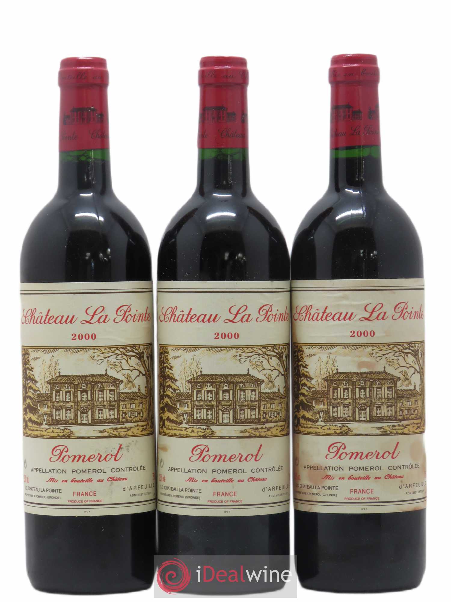Château la Pointe 2000 - Lot de 3 bouteilles - 0