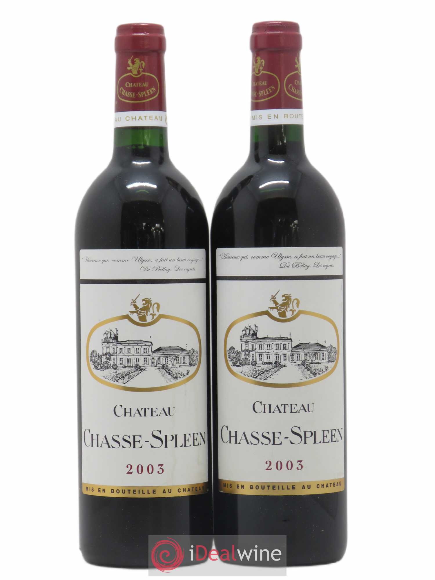 Château Chasse Spleen 2003 - Lot de 2 bouteilles - 0