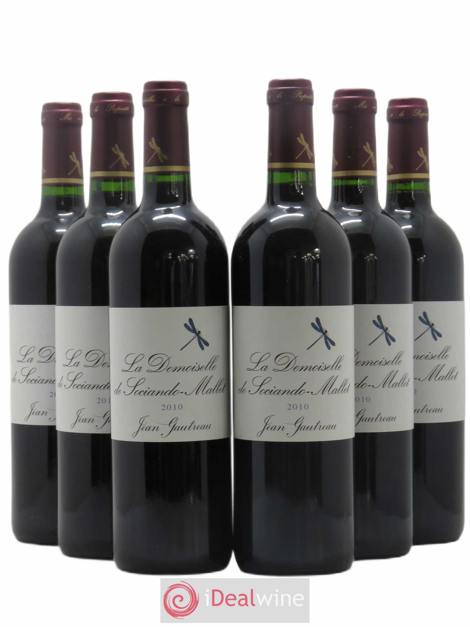 Demoiselle de Sociando Mallet Second Vin 2010 - Lot de 6 bouteilles - 0