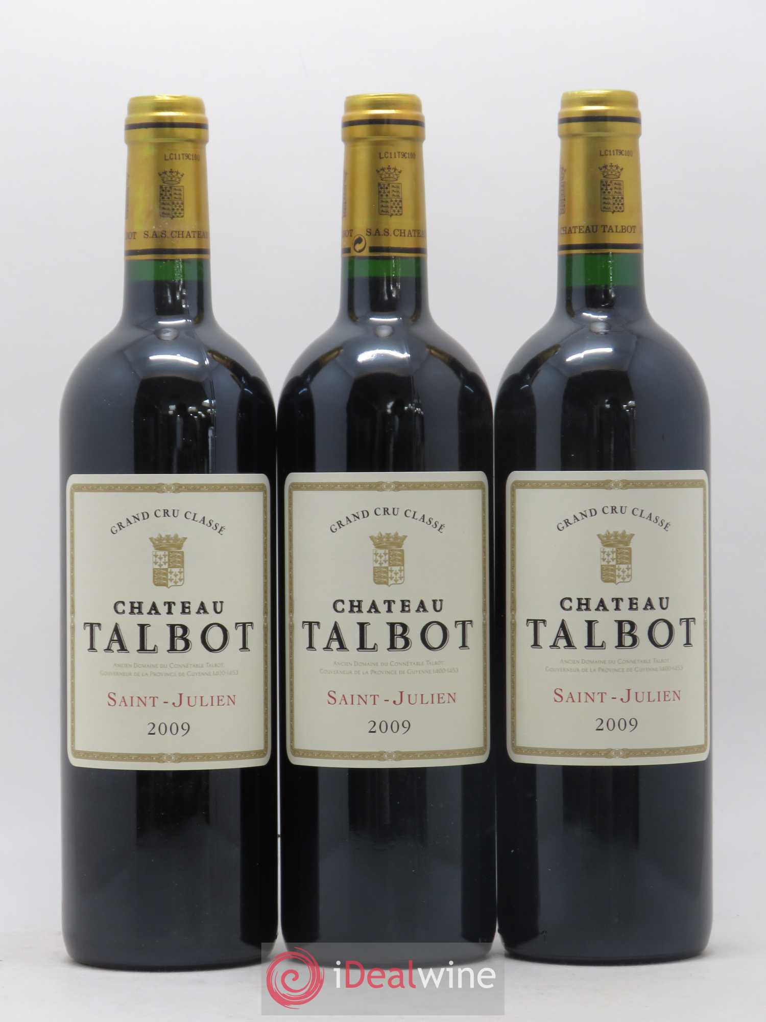 Château Talbot 4ème Grand Cru Classé 2009 - Lot de 6 bouteilles - 2