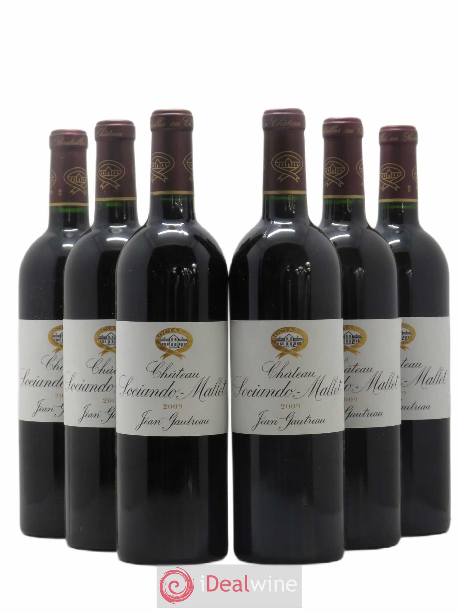 Château Sociando Mallet 2009 - Lot de 6 bouteilles - 0