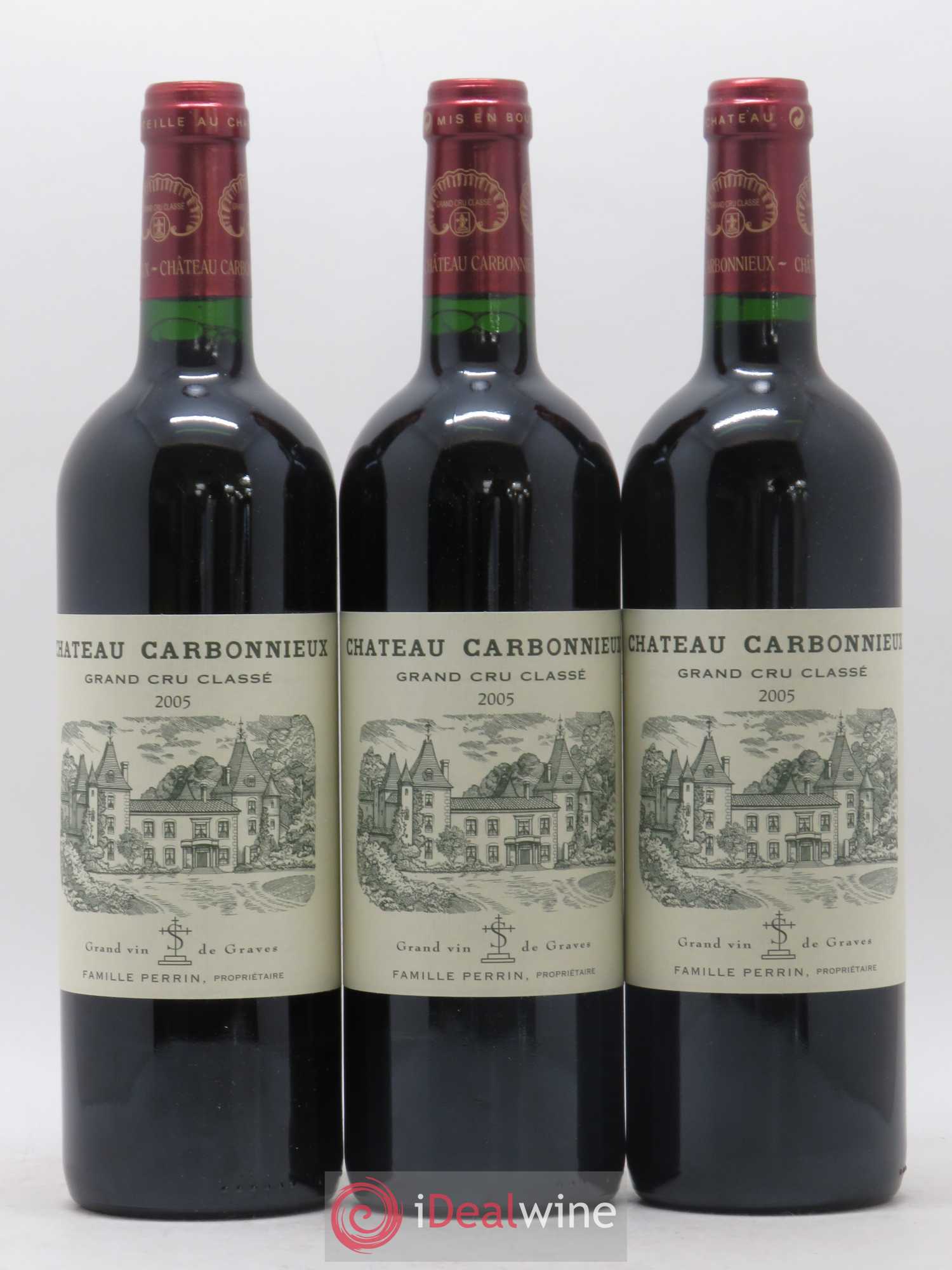 Château Carbonnieux Cru Classé de Graves 2005 - Lot de 12 bouteilles - 1