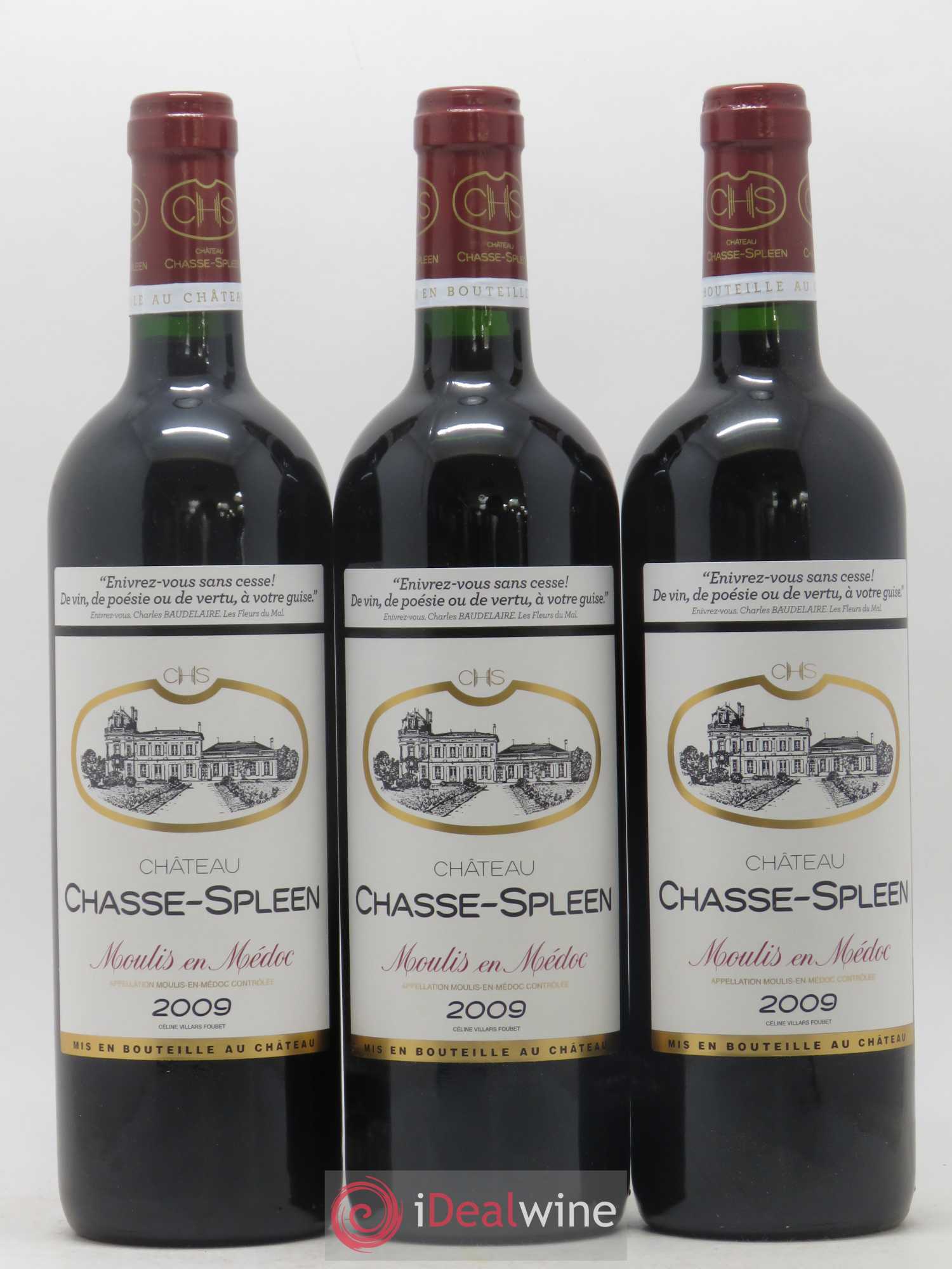 Château Chasse Spleen 2009 - Lot de 6 bouteilles - 1