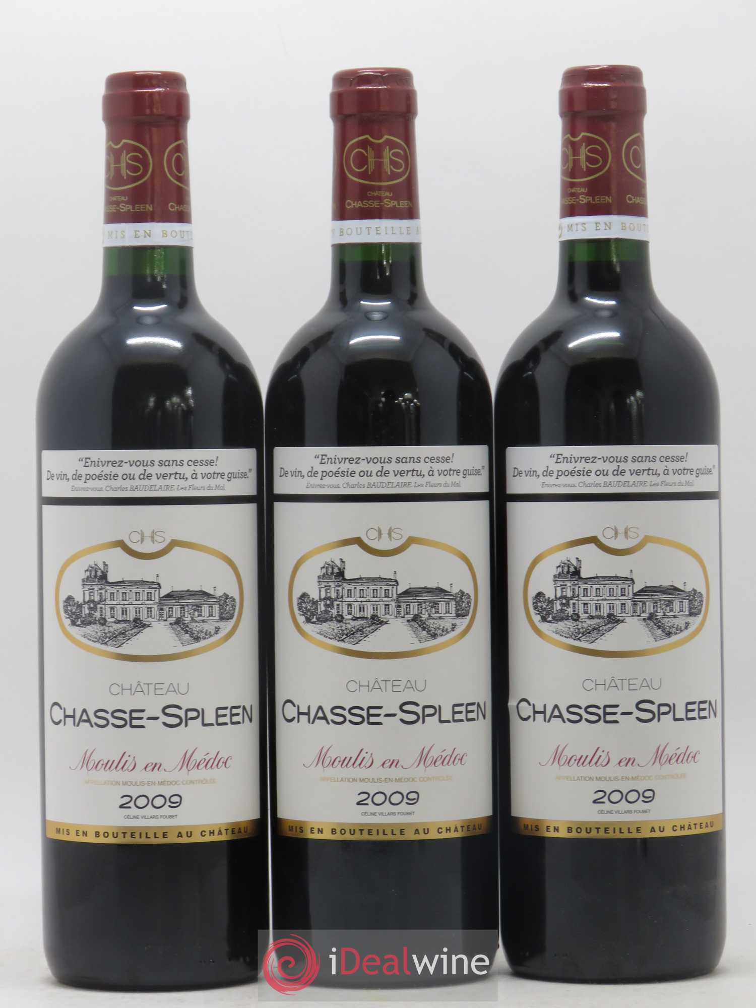 Château Chasse Spleen 2009 - Lot de 6 bouteilles - 2