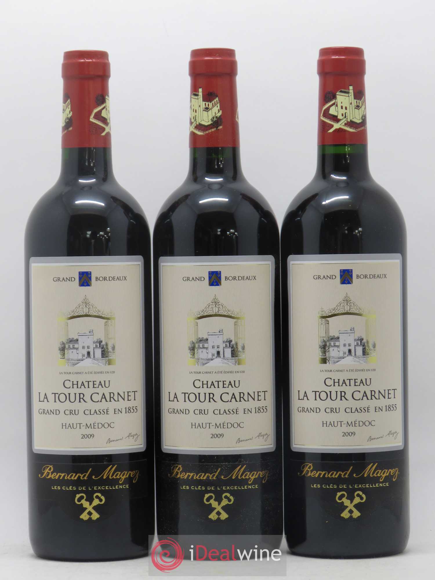 Château la Tour Carnet 4ème Grand Cru Classé 2009 - Lotto di 6 bottiglie - 1