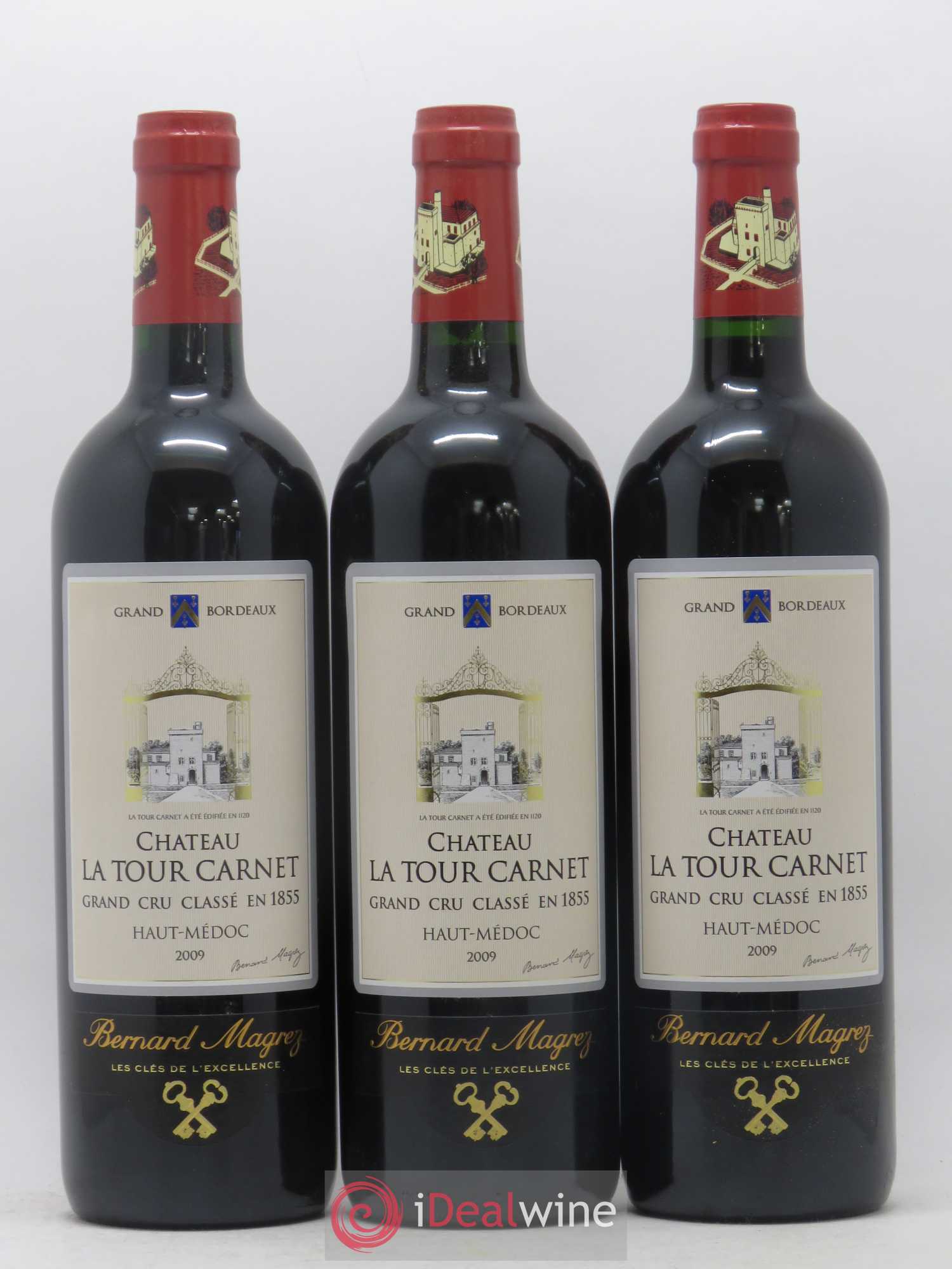 Château la Tour Carnet 4ème Grand Cru Classé 2009 - Lotto di 6 bottiglie - 2