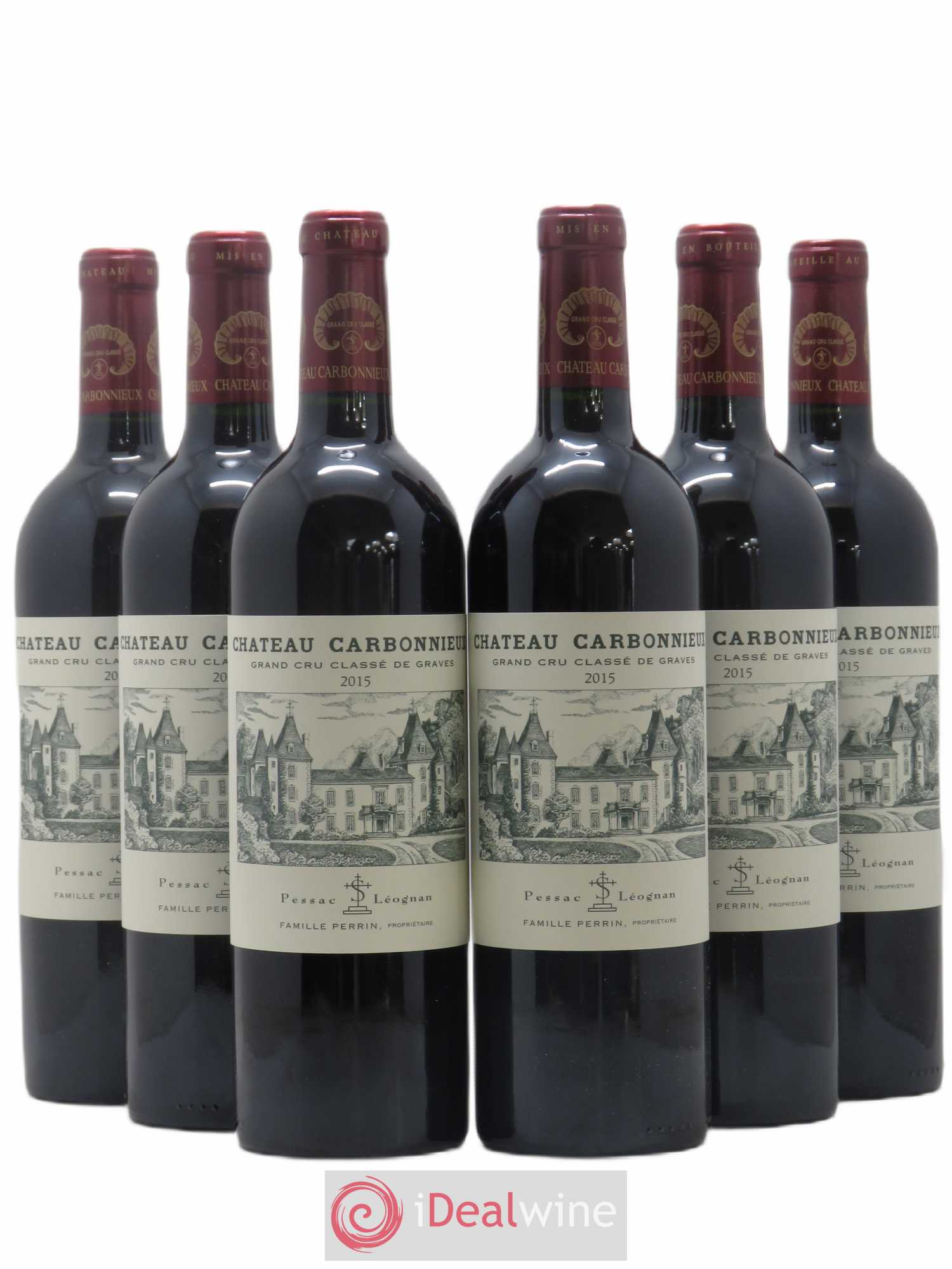 Château Carbonnieux Cru Classé de Graves 2015 - Lot de 6 bouteilles - 0