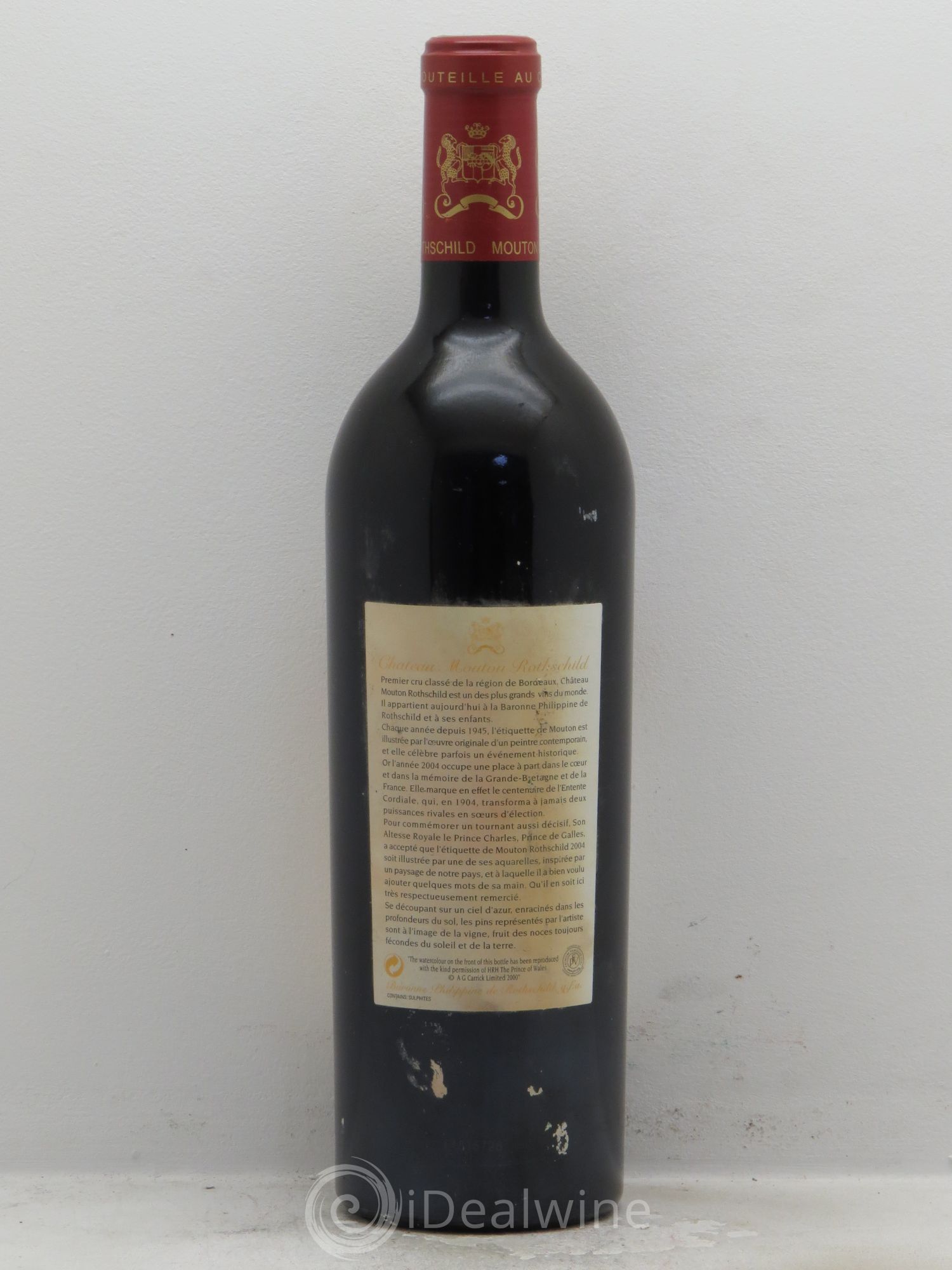 Château Mouton Rothschild 1er Grand Cru Classé 2004 - Lot de 1 bouteille - 1