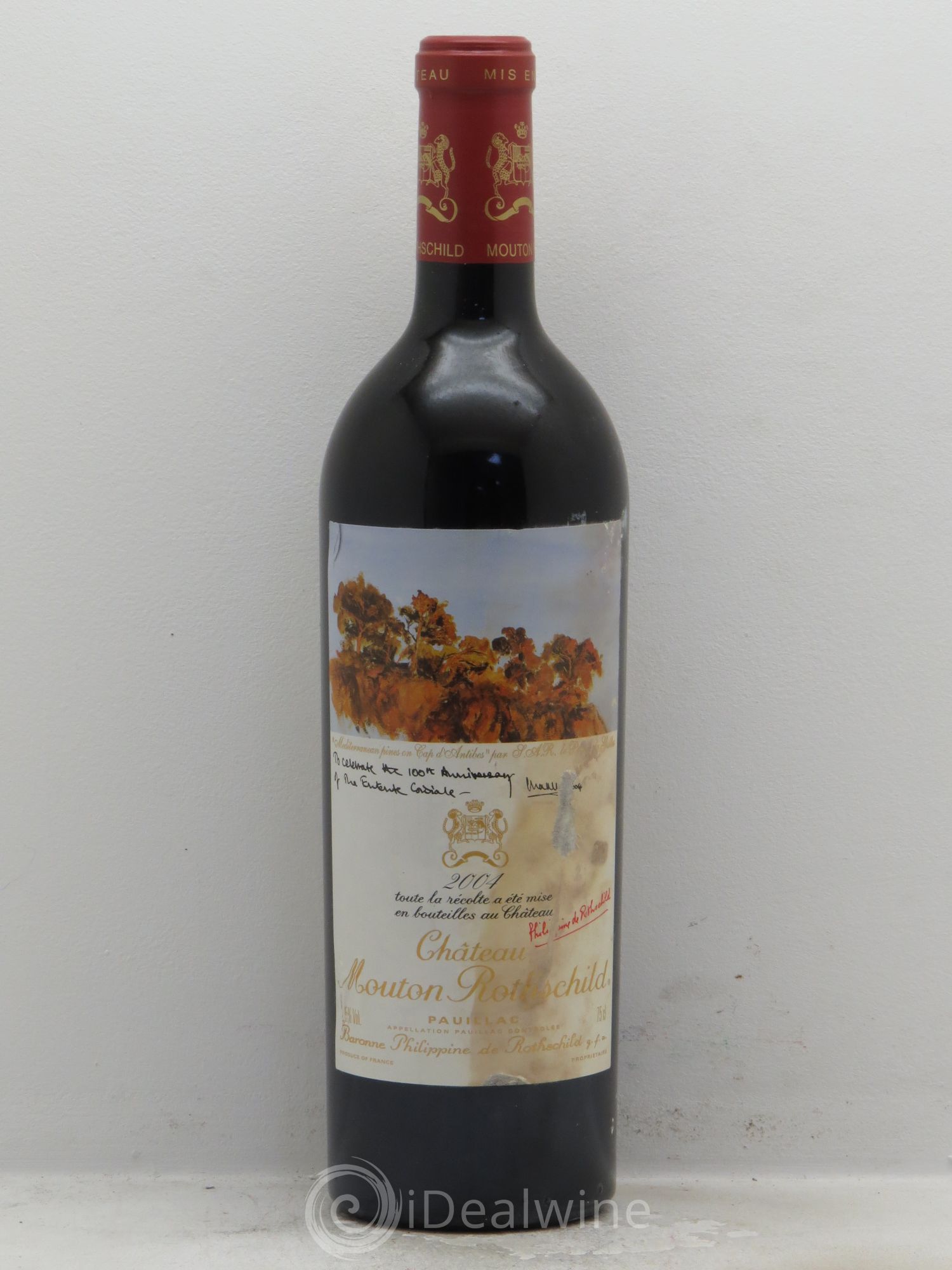 Château Mouton Rothschild 1er Grand Cru Classé 2004 - Lot de 1 bouteille - 0