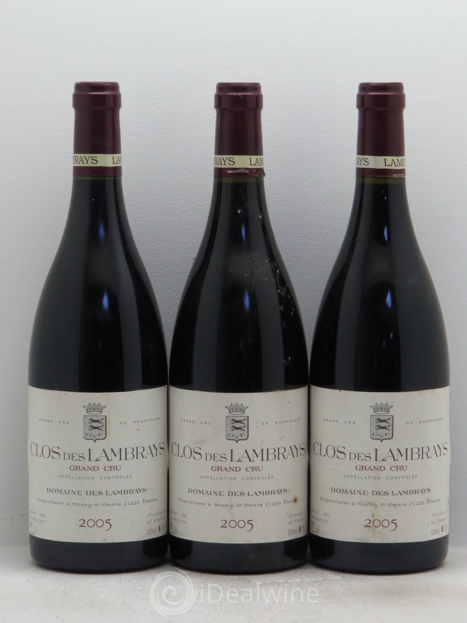 Clos des Lambrays Grand Cru Domaine des Lambrays 2005 - Lot de 3 bouteilles - 0