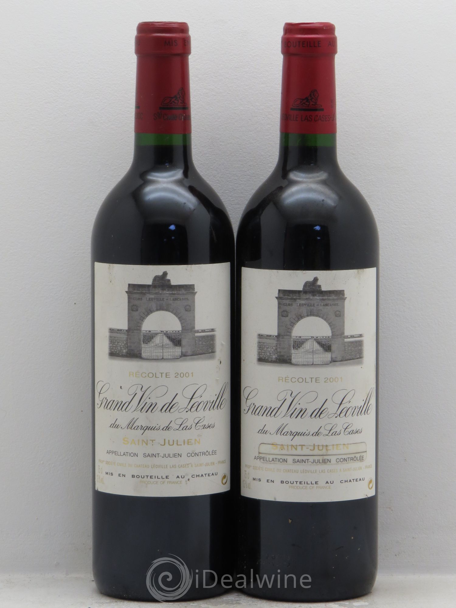 Château Léoville Las Cases 2ème Grand Cru Classé 2001 - Lot de 2 bouteilles - 0