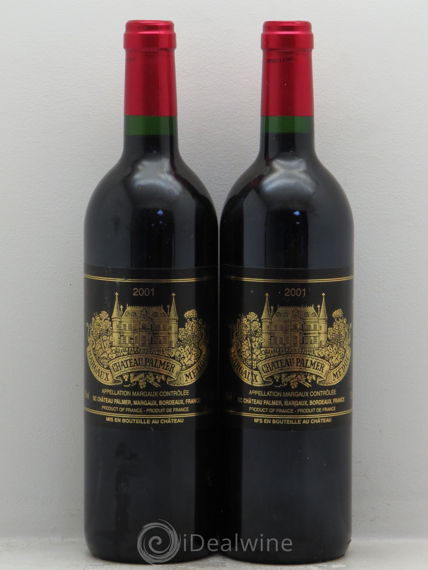 Château Palmer 3ème Grand Cru Classé 2001 - Lot de 2 bouteilles - 0